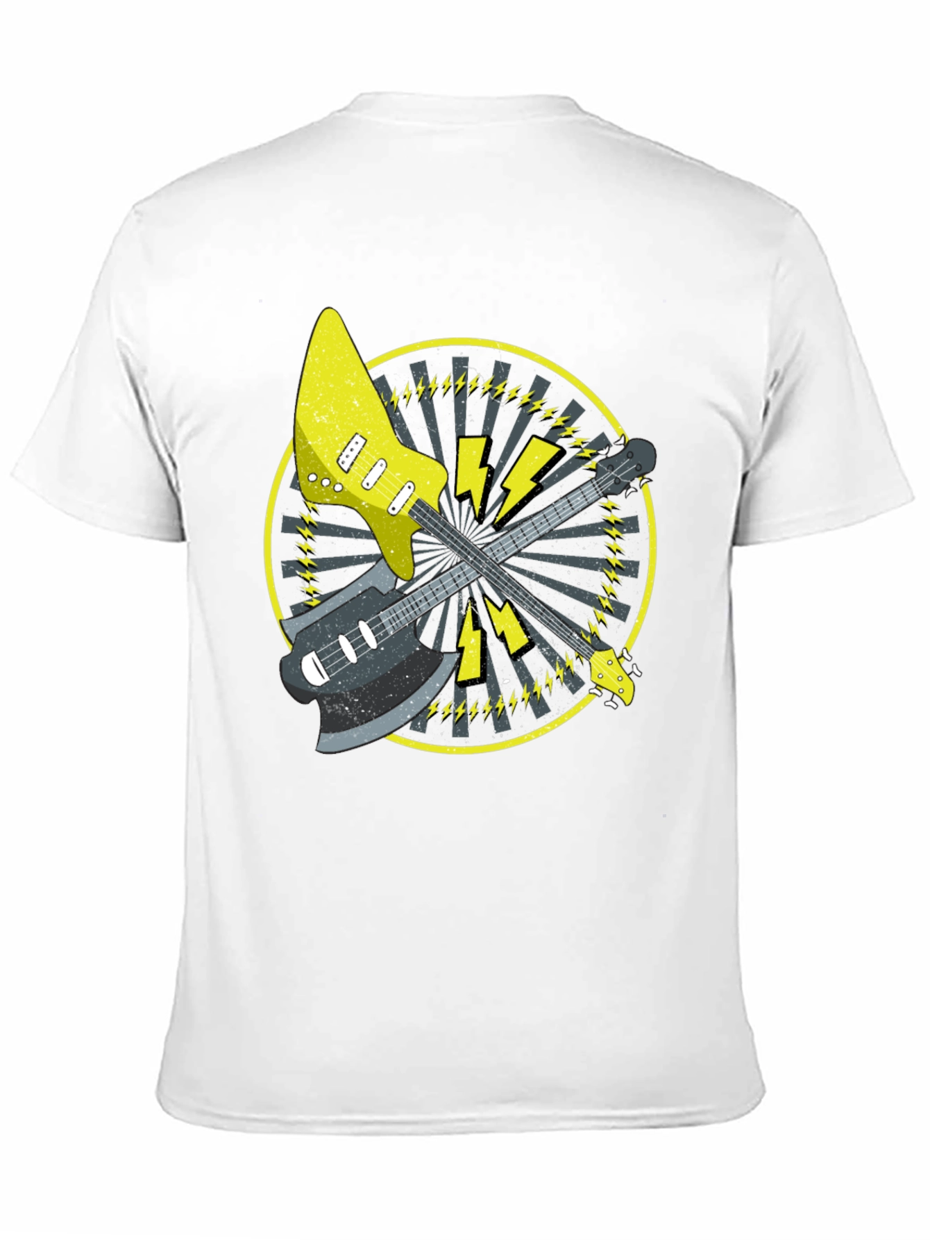 Electric Guitar Graphic Tee - Rock Music Style - 11
