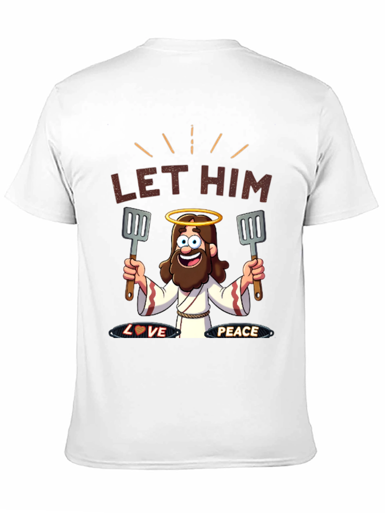 Black Let Him Cook T-Shirt - Novelty Graphic Tee view 11