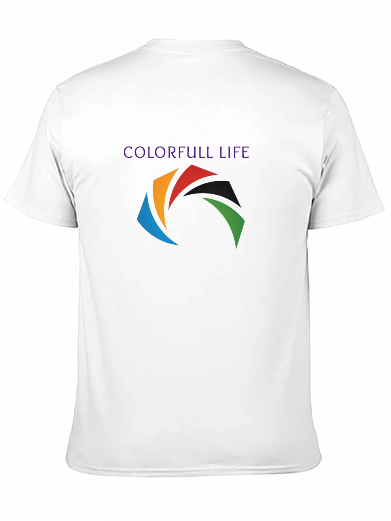 Black Colorful Life Graphic T-Shirt view 11