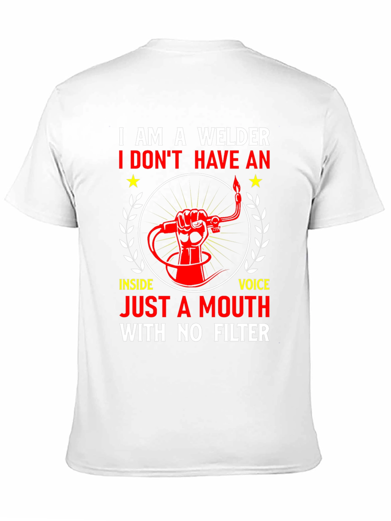 Black Welder T-Shirt - No Filter, Funny Quote view 11