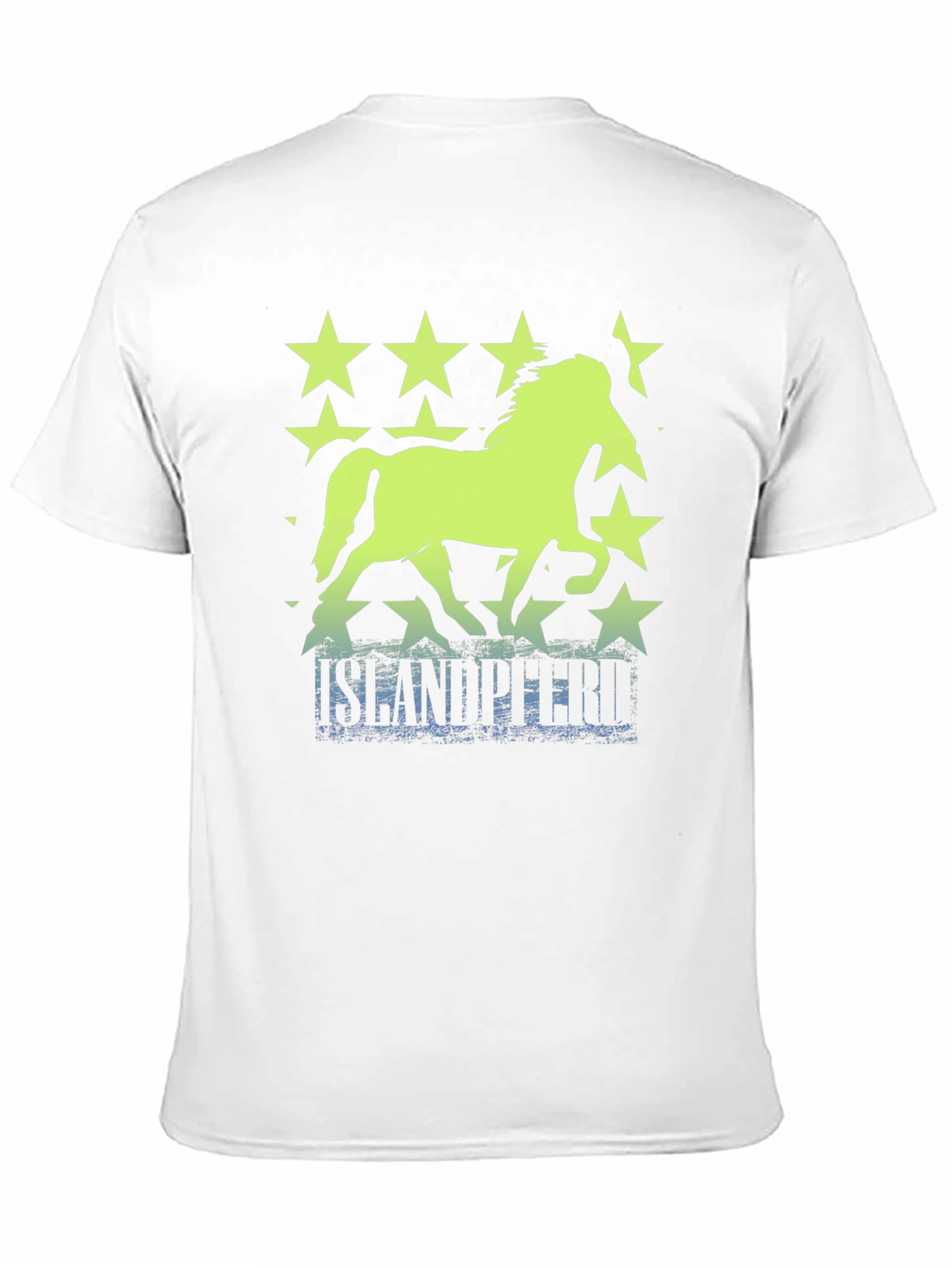 Black Icelandic Horse Stars T-Shirt view 11