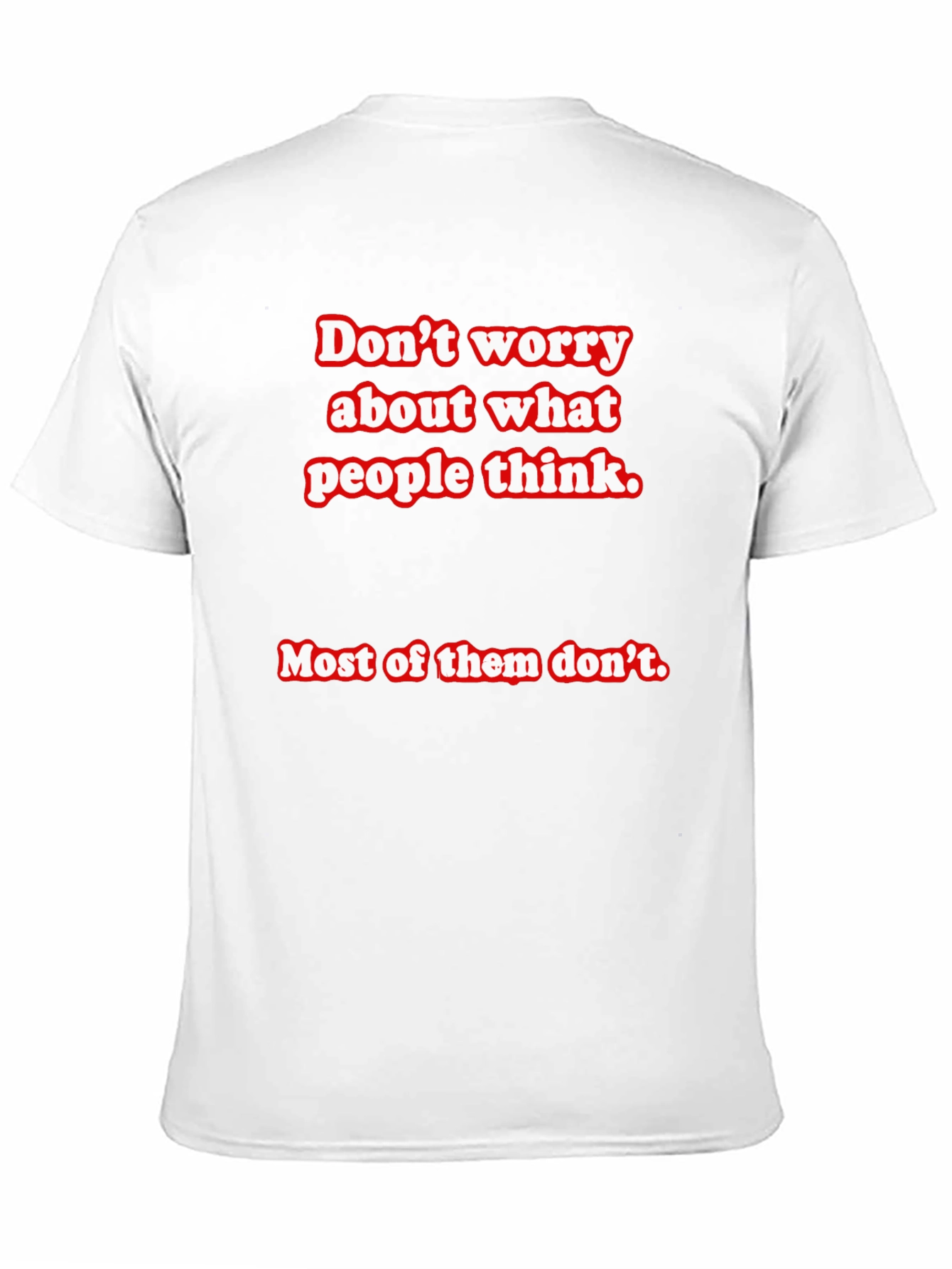 Black Don't Worry Slogan Graphic Tee - Comfort Fit view 11