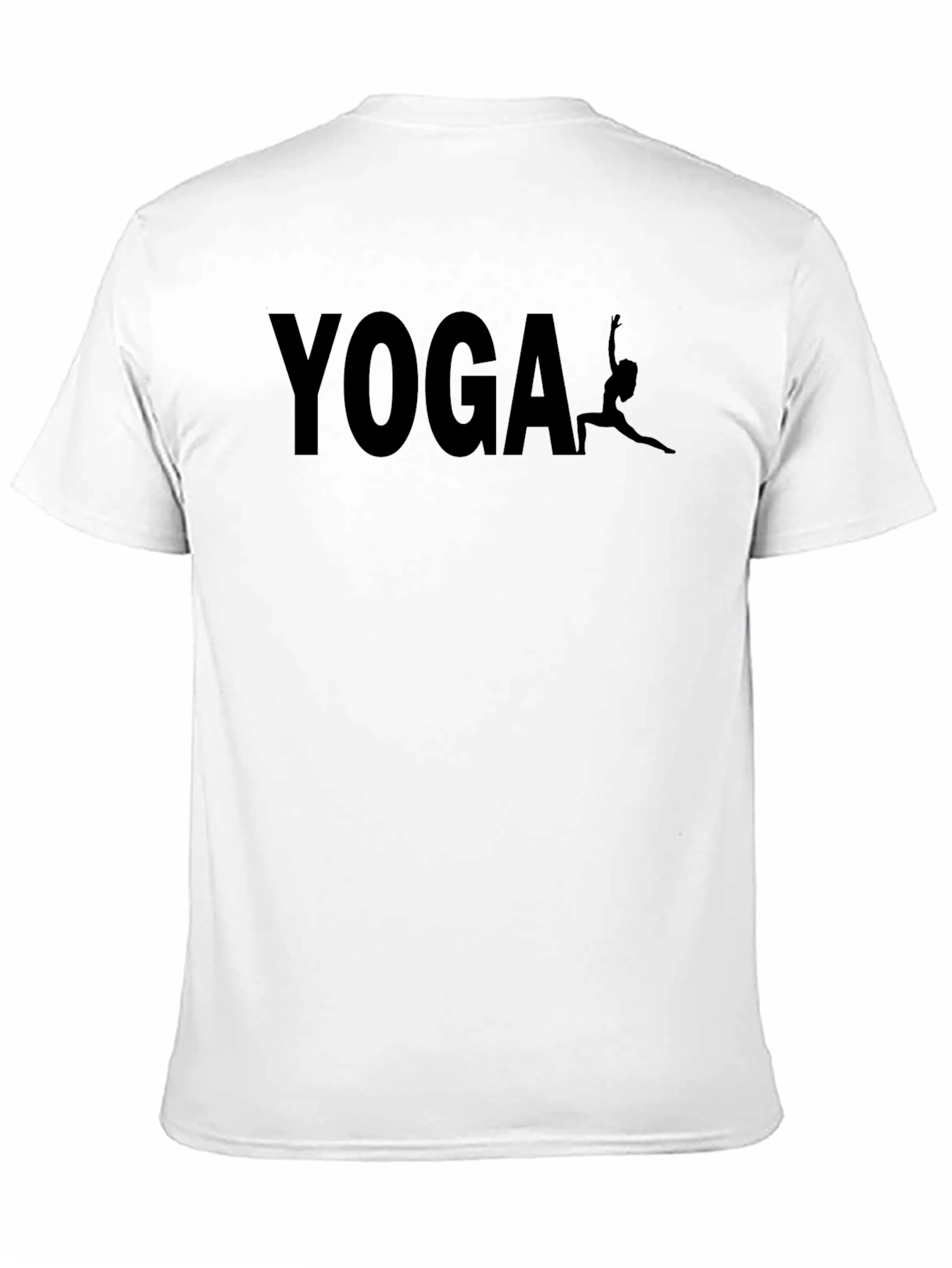 Black Yoga Graphic Print Black T-Shirt view 11