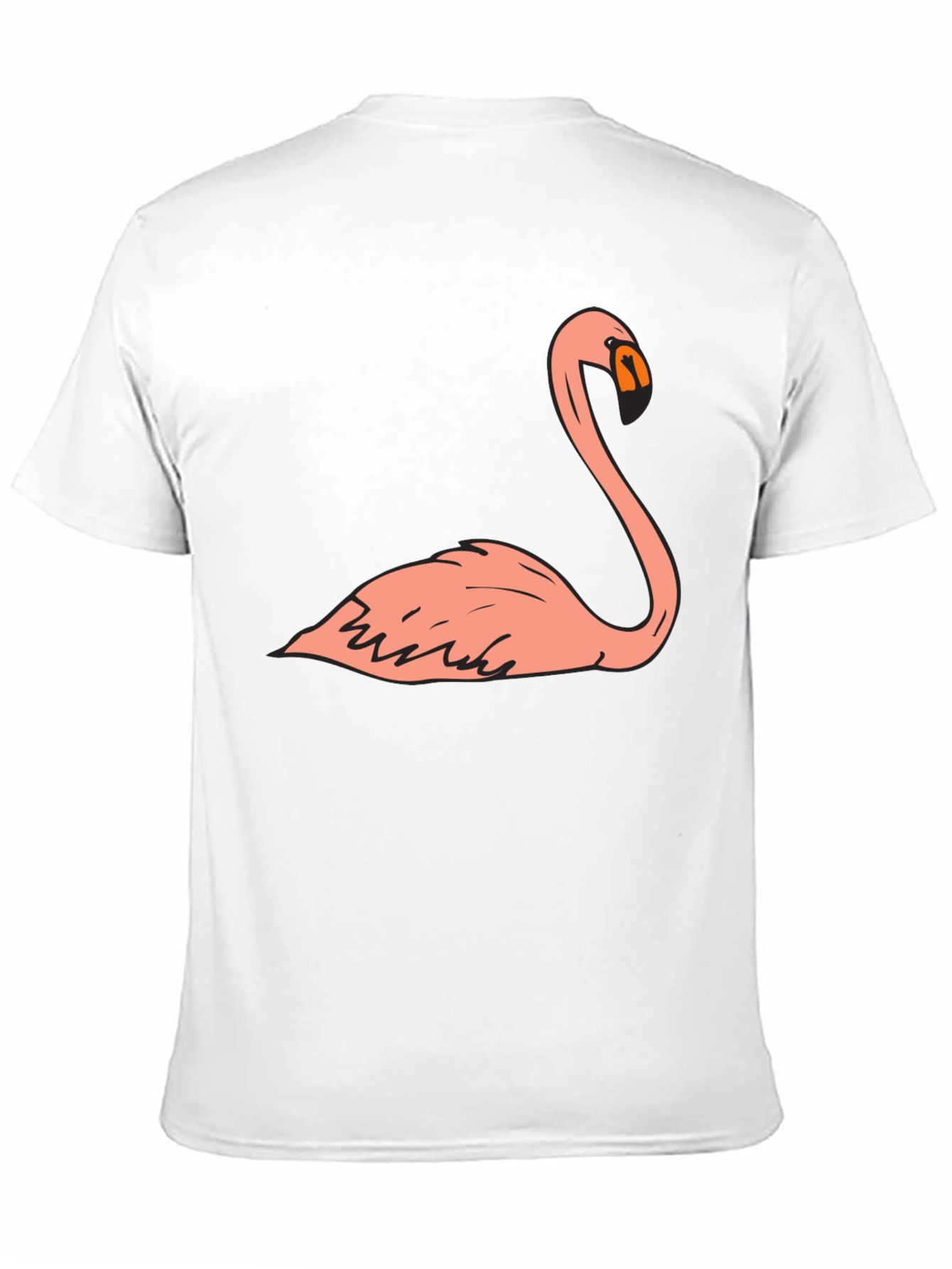 Black Flamingo Graphic Tee - Casual Black T-Shirt view 11