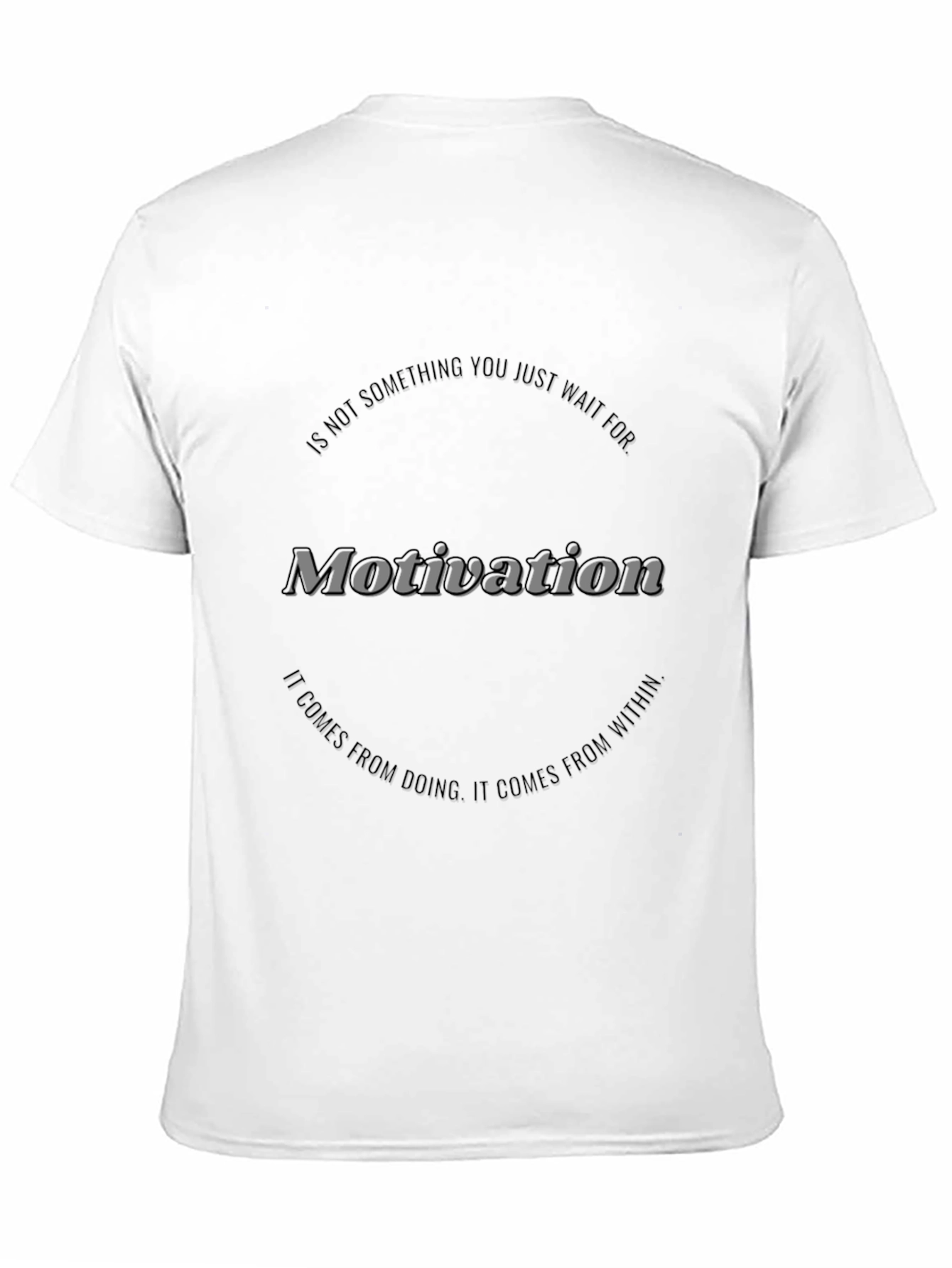 Black Motivational Graphic Black T-Shirt view 11