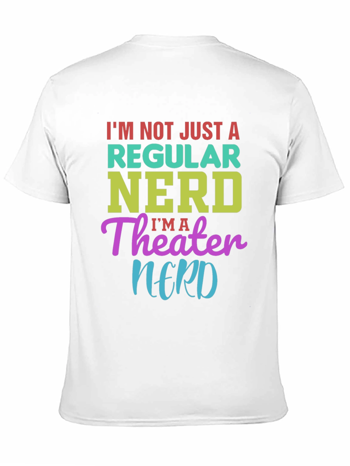 Black Theater Nerd Graphic T-Shirt - Black Cotton Tee view 11