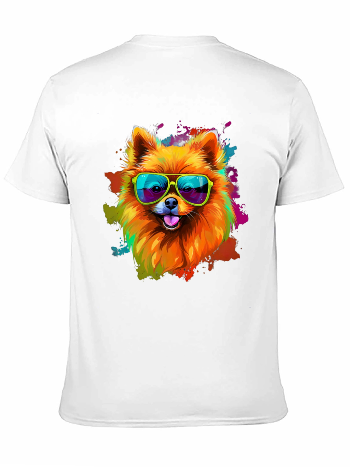 Black Cool Dog Graphic Tee - Funky Pet Lover T-Shirt view 11
