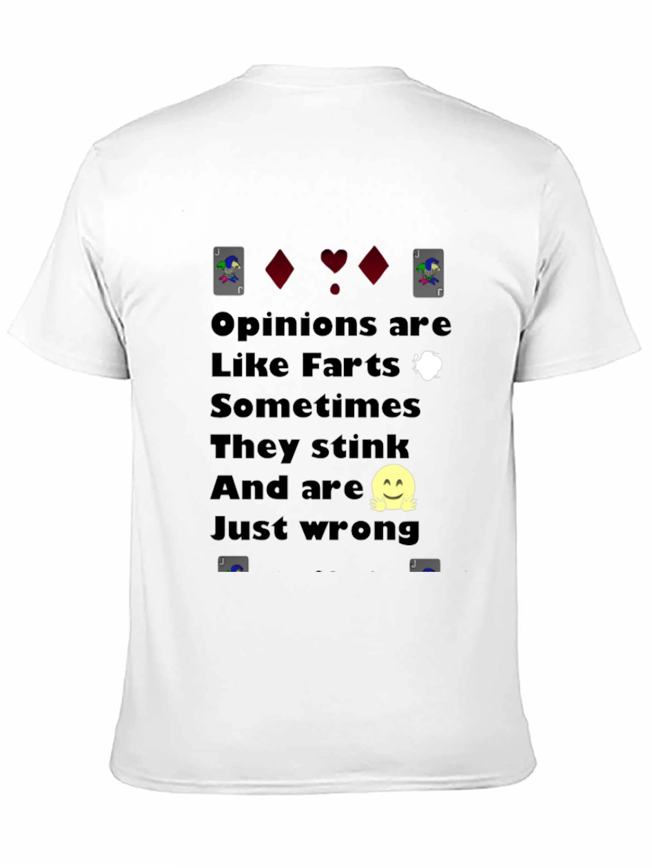 Black Funny Opinion T-Shirt - Like Farts view 11