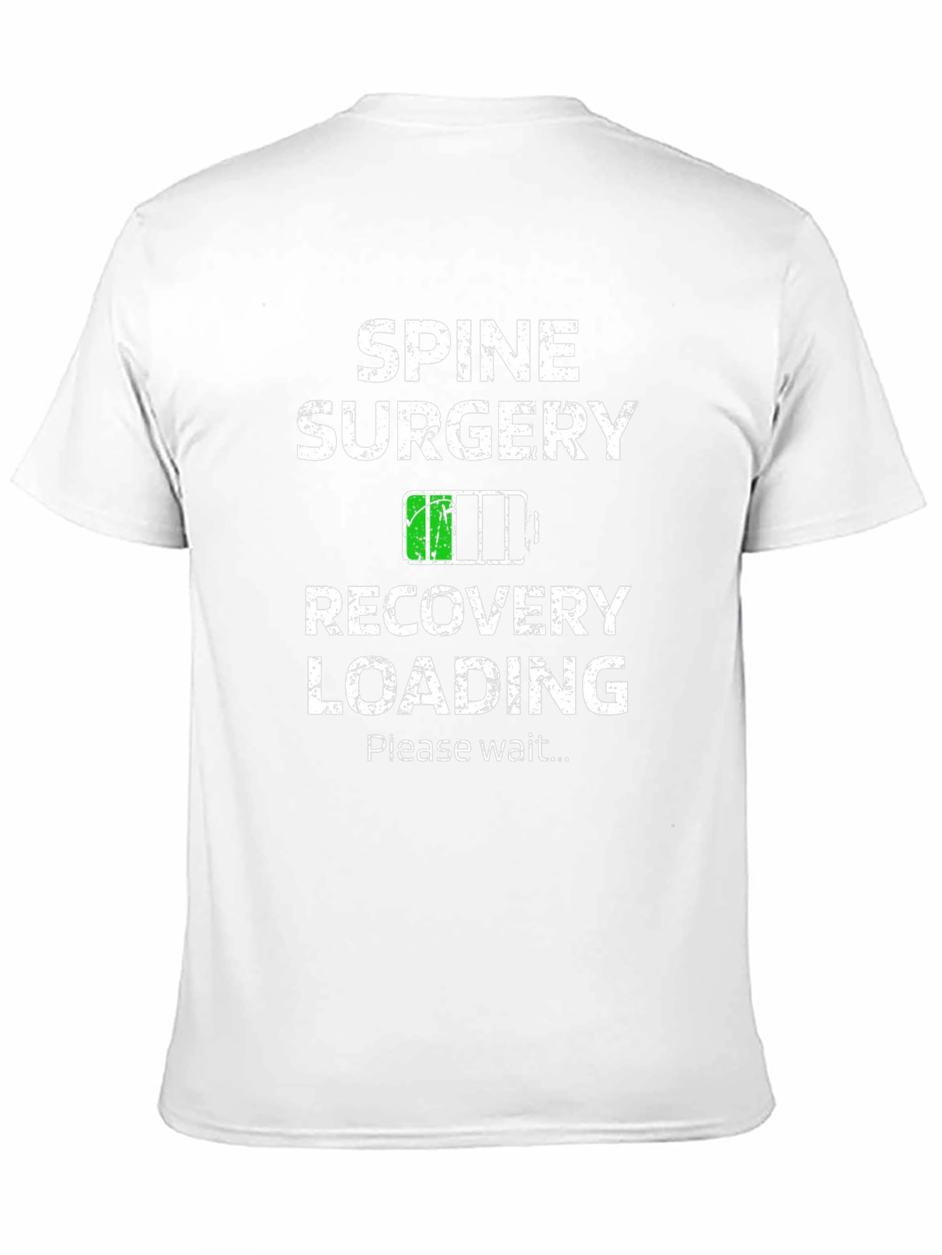 Black Spine Surgery Recovery Loading T-Shirt view 11