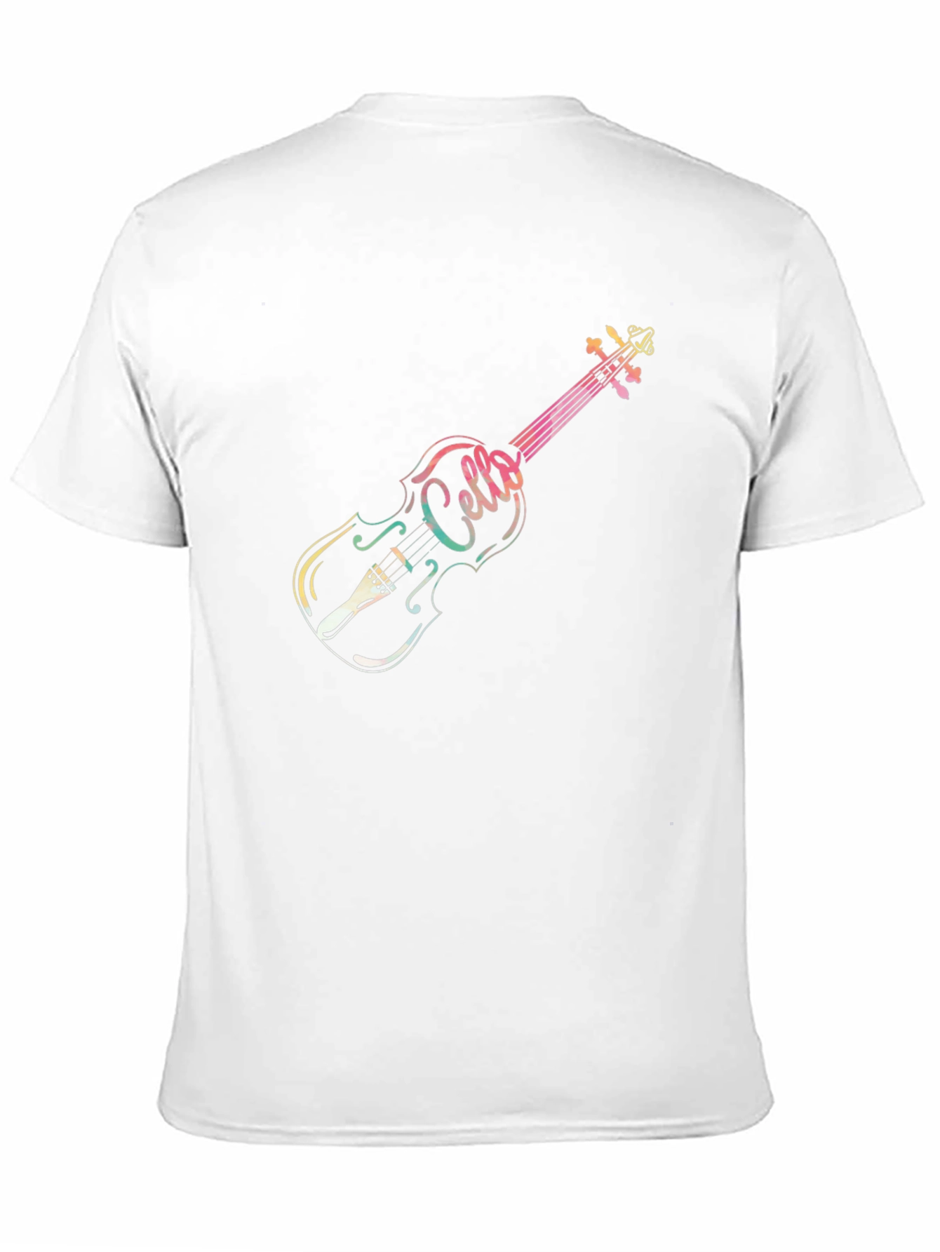 Black Cello Musical Instrument T-Shirt - Unique Design view 11
