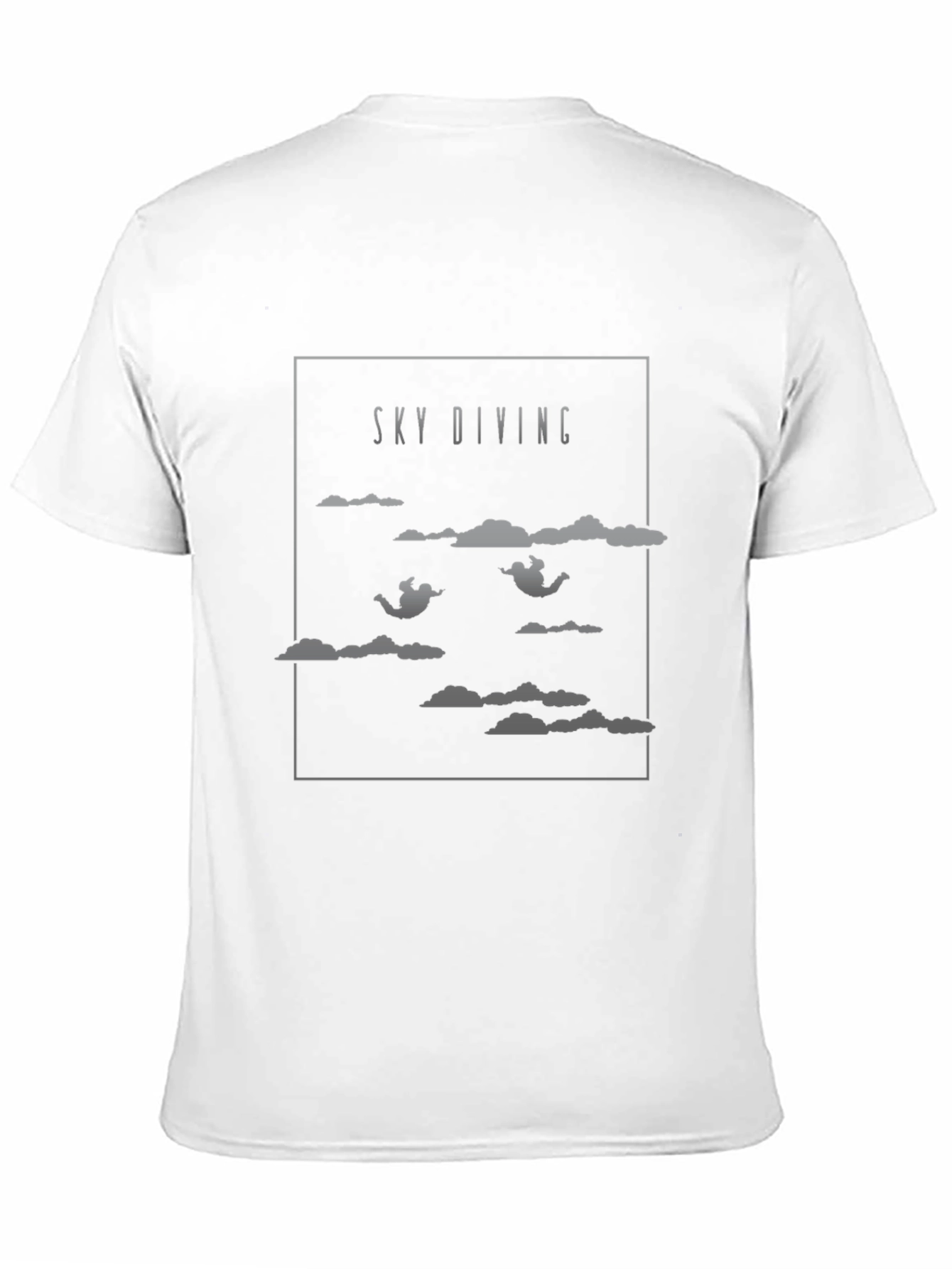 Black Skydiving Graphic Tee - Adventure Seeker T-Shirt view 11