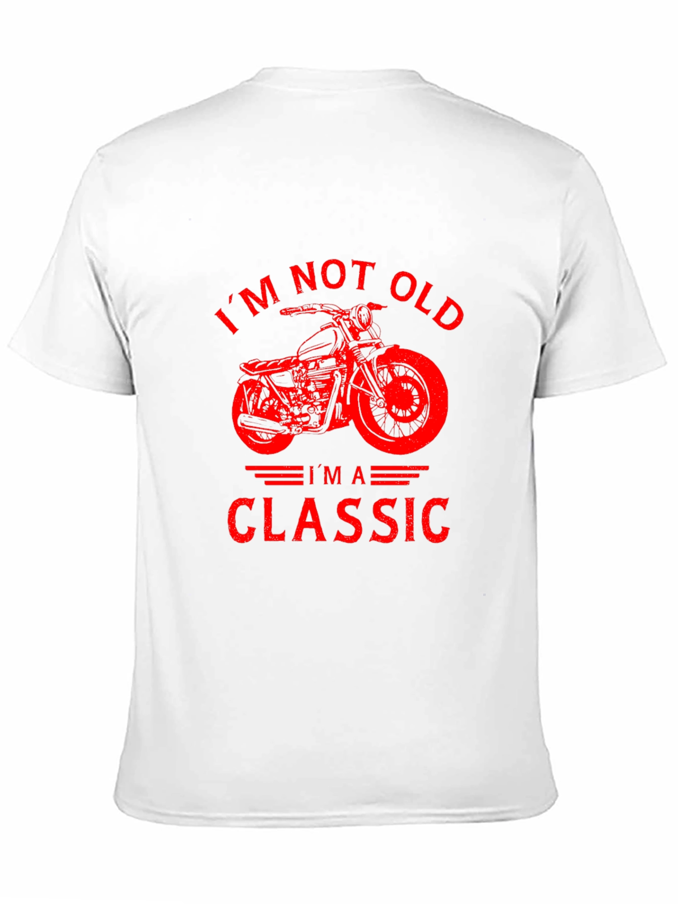 Black I'm Not Old I'm a Classic Motorcycle Graphic T-Shirt view 11