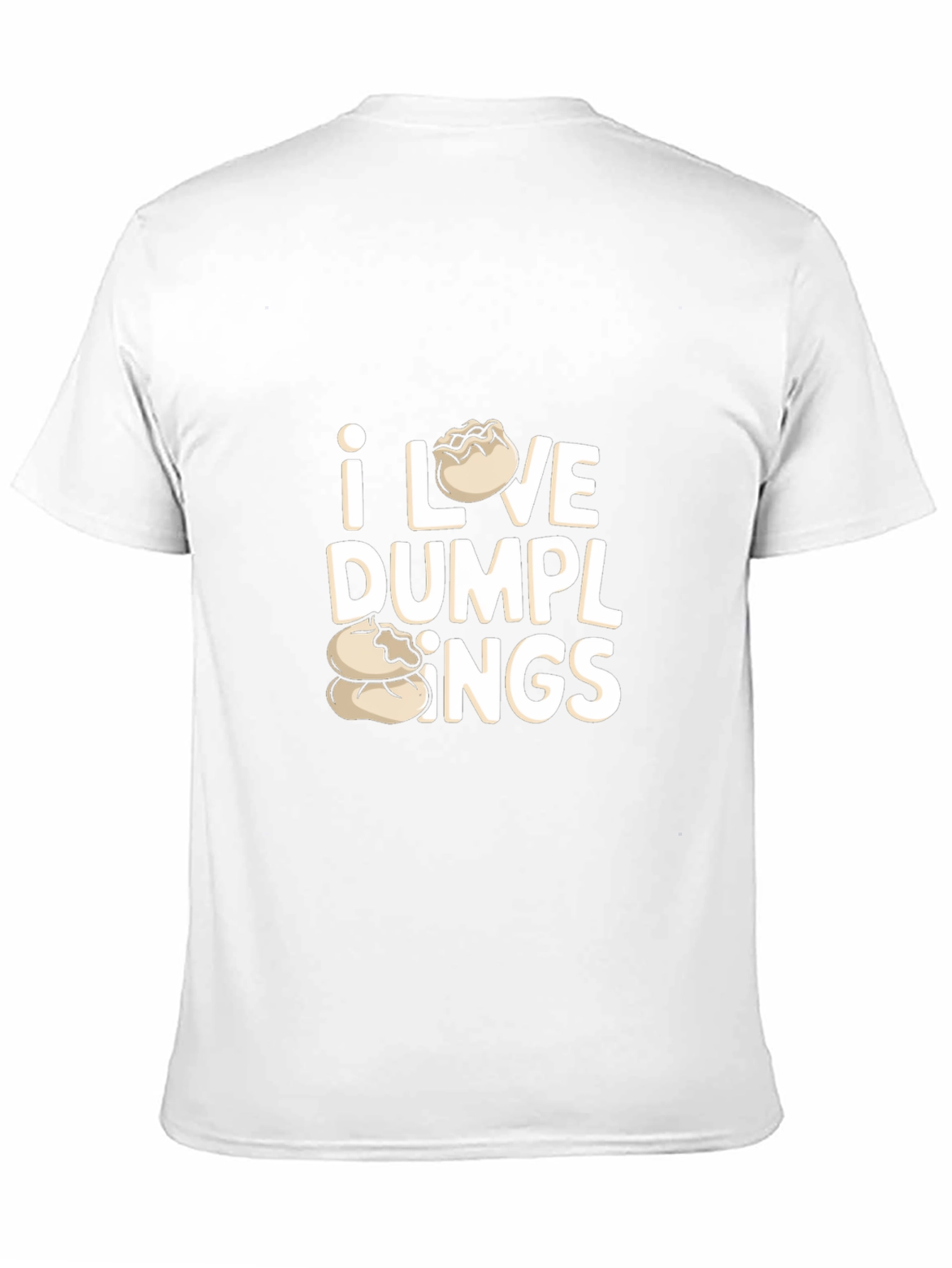 Black I Love Dumplings Graphic T-Shirt - Casual Wear view 11