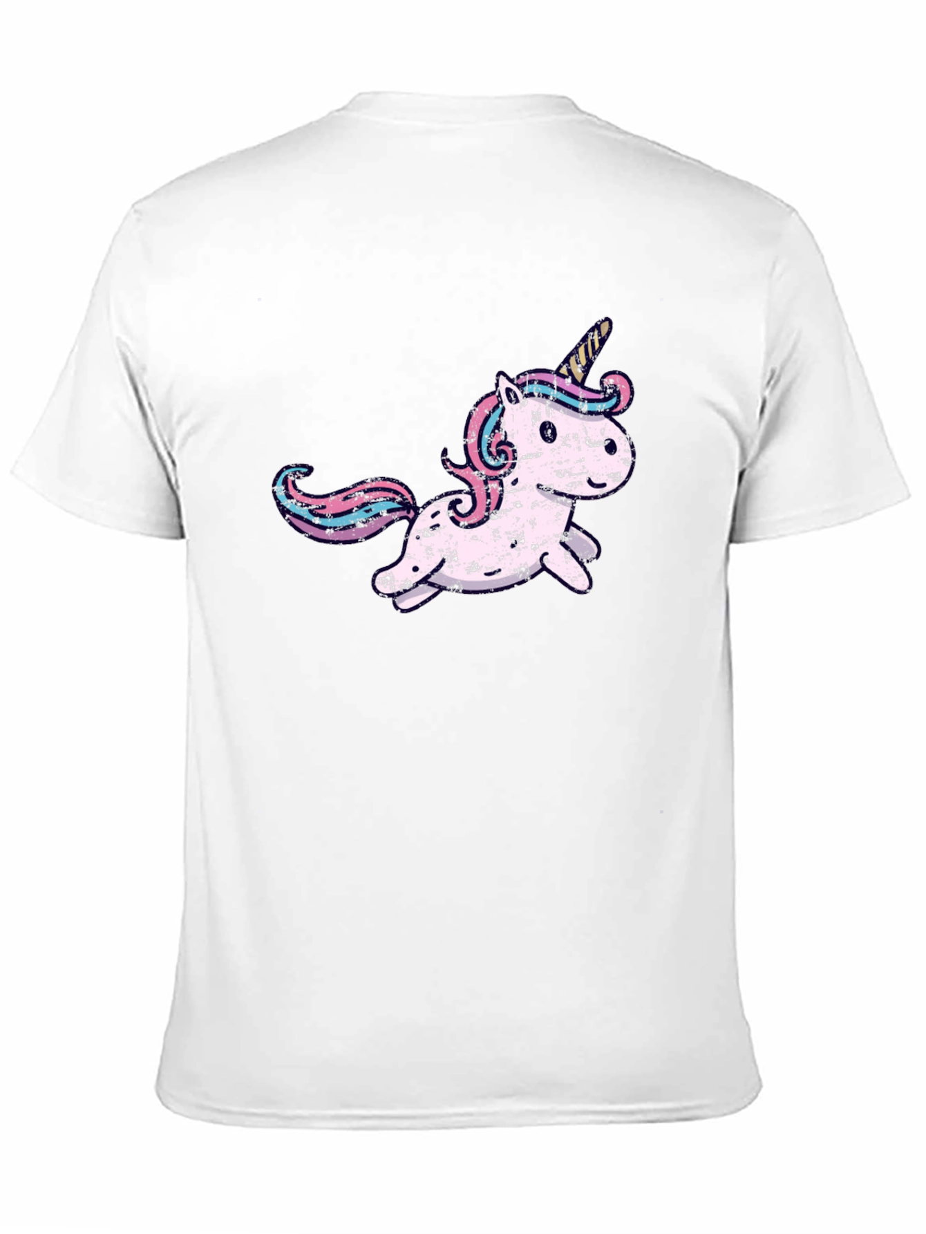 Black Unicorn Graphic Tee - Men's Black T-Shirt view 11