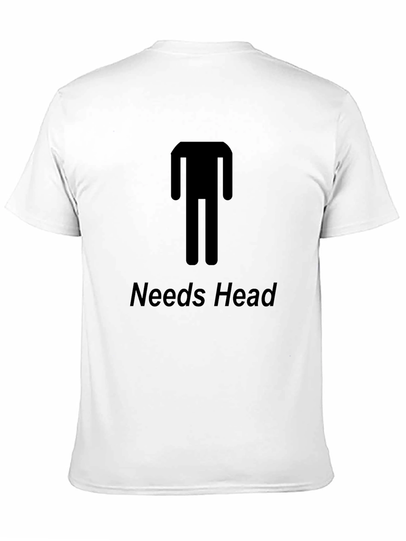 Black Needs Head Funny Graphic T-Shirt - Unisex Tee view 11