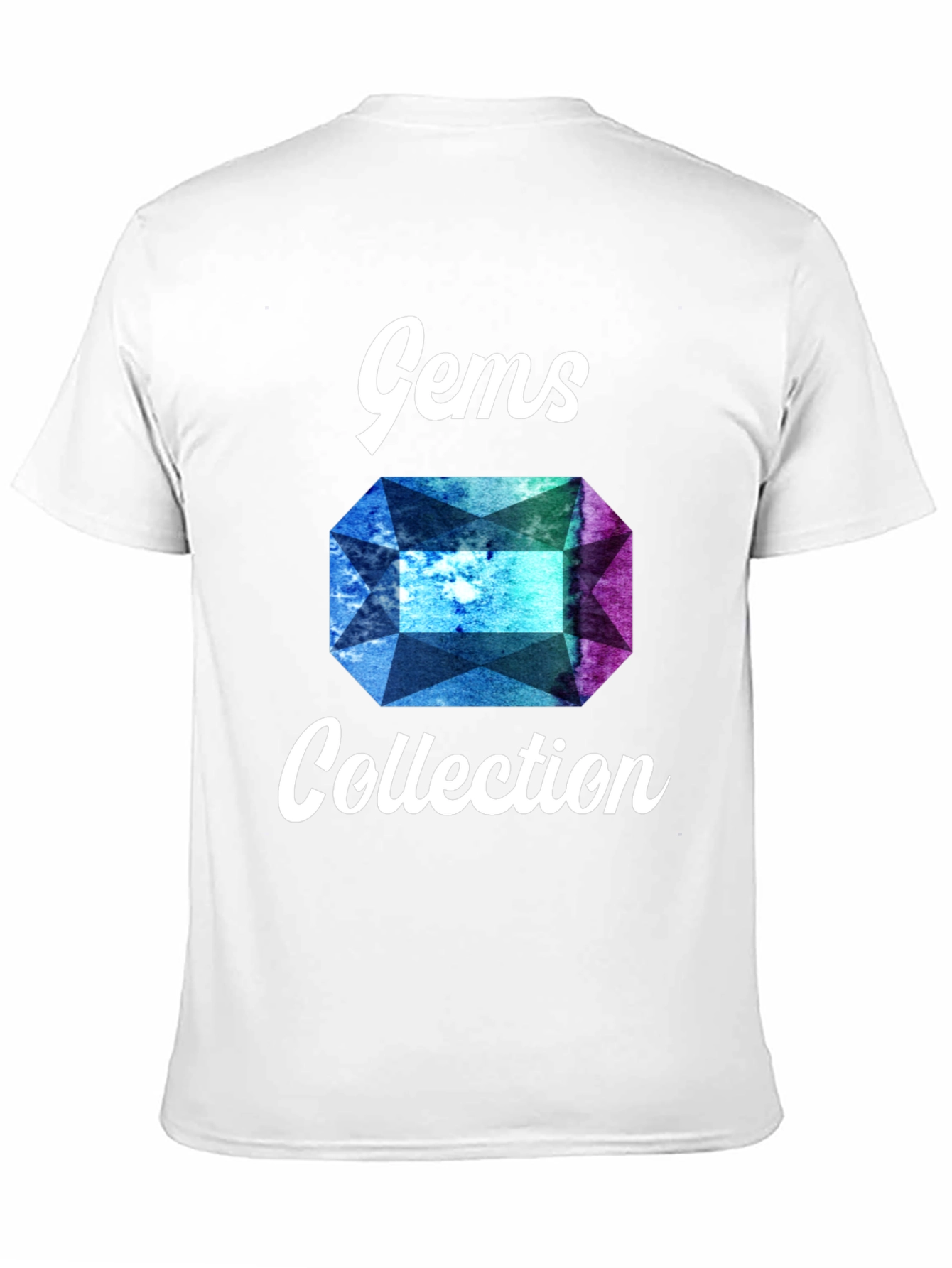 Black Gems Collection Graphic Tee - Stylish Gemstone Design view 11