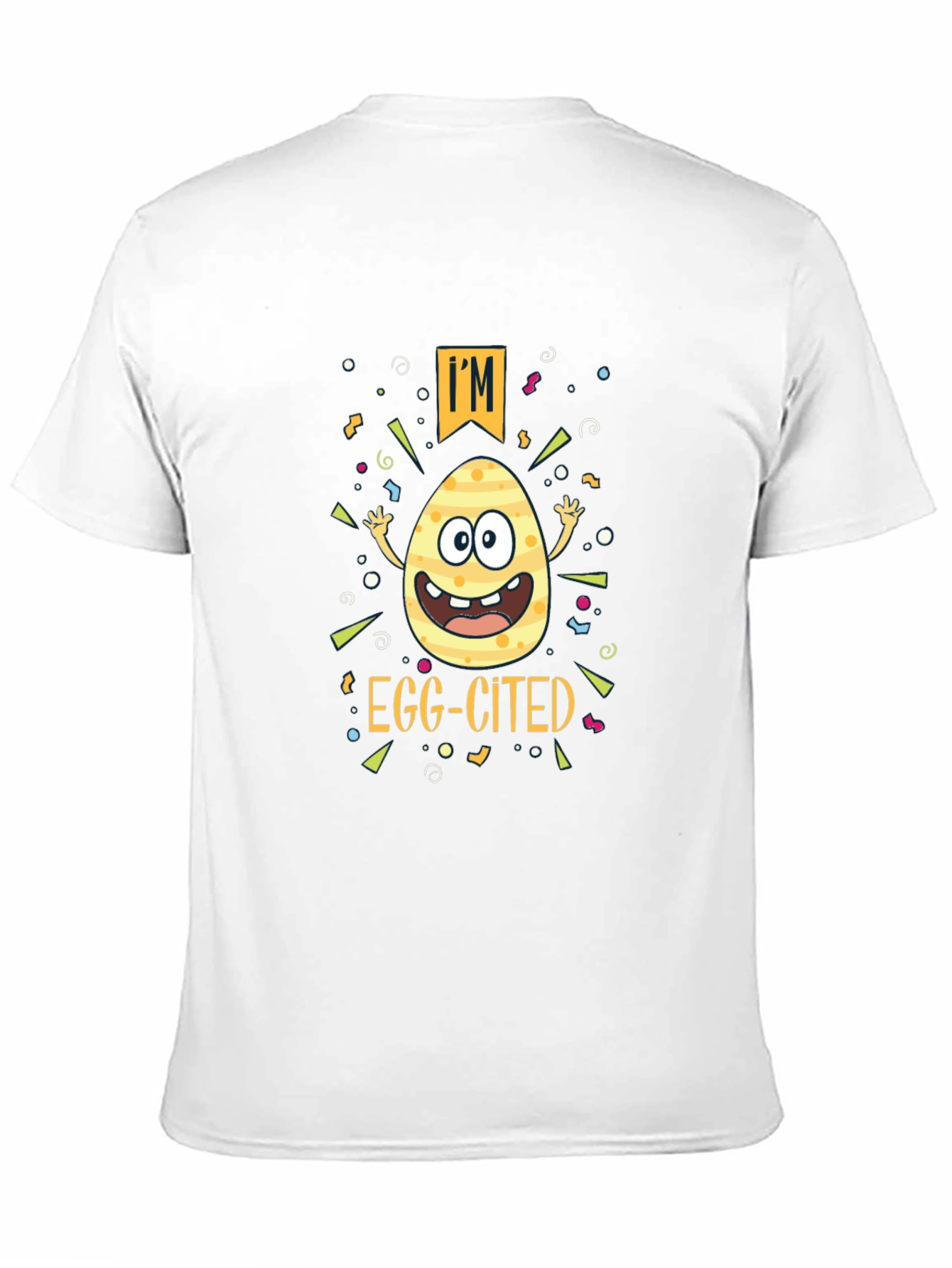 Camiseta Negra "Egg-cited" Pascua