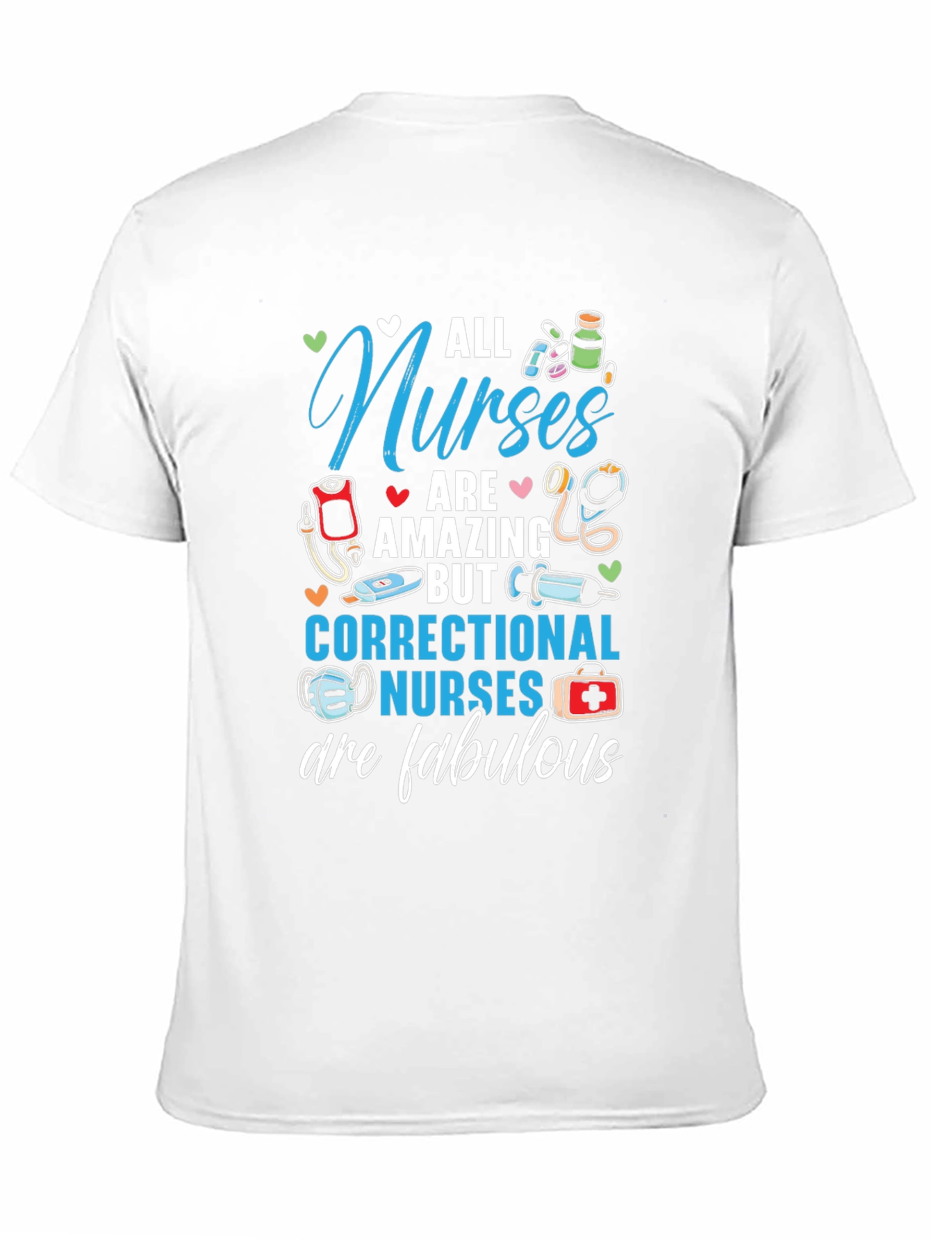 Black Correctional Nurse Fabulous T-Shirt view 11
