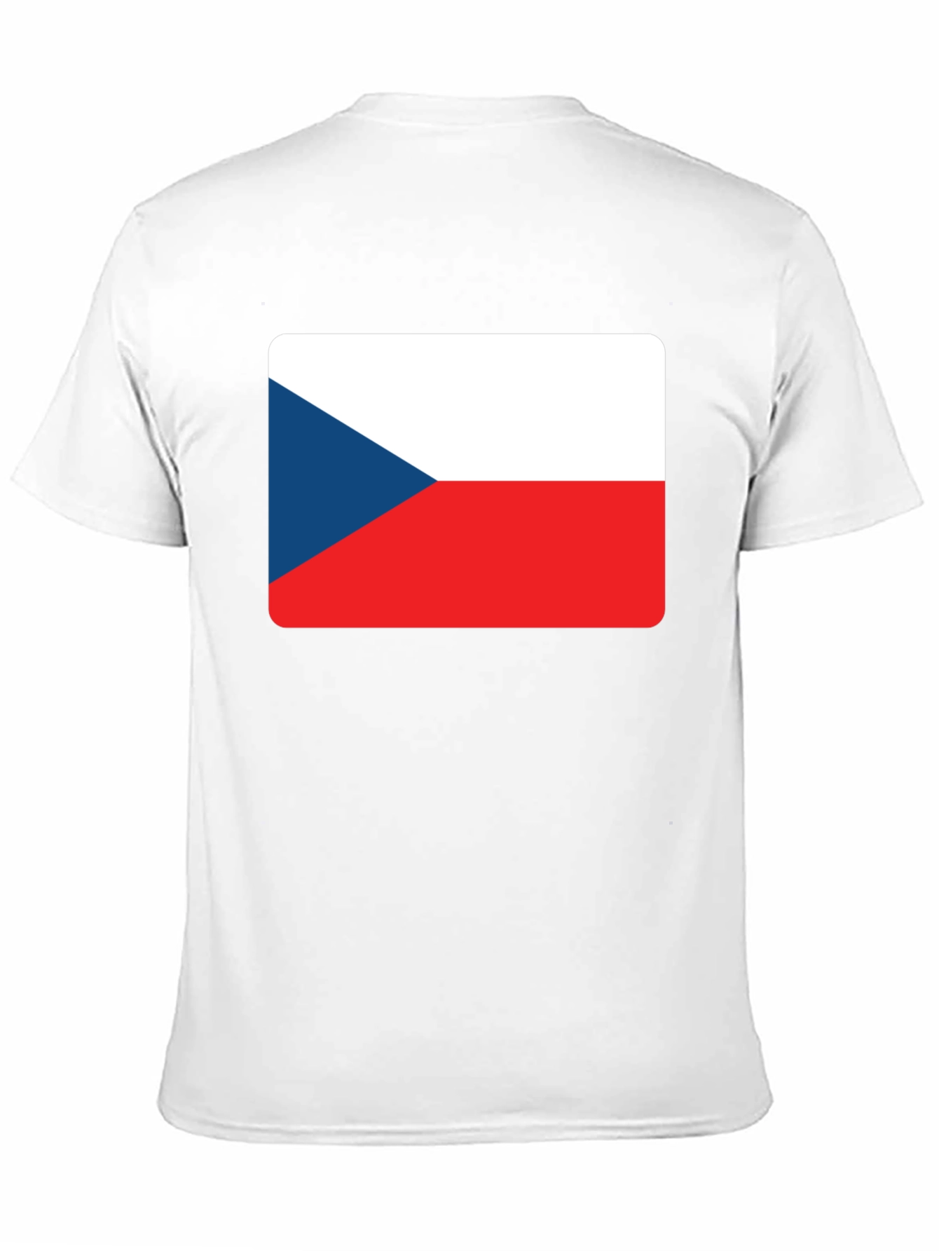 Black Czech Republic Flag T-Shirt view 11