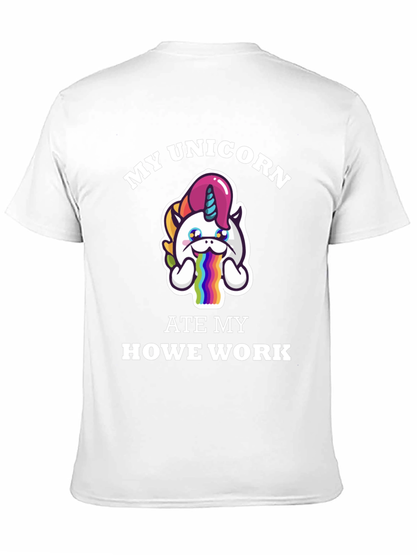 Black My Unicorn Ate My Homework T-Shirt view 11