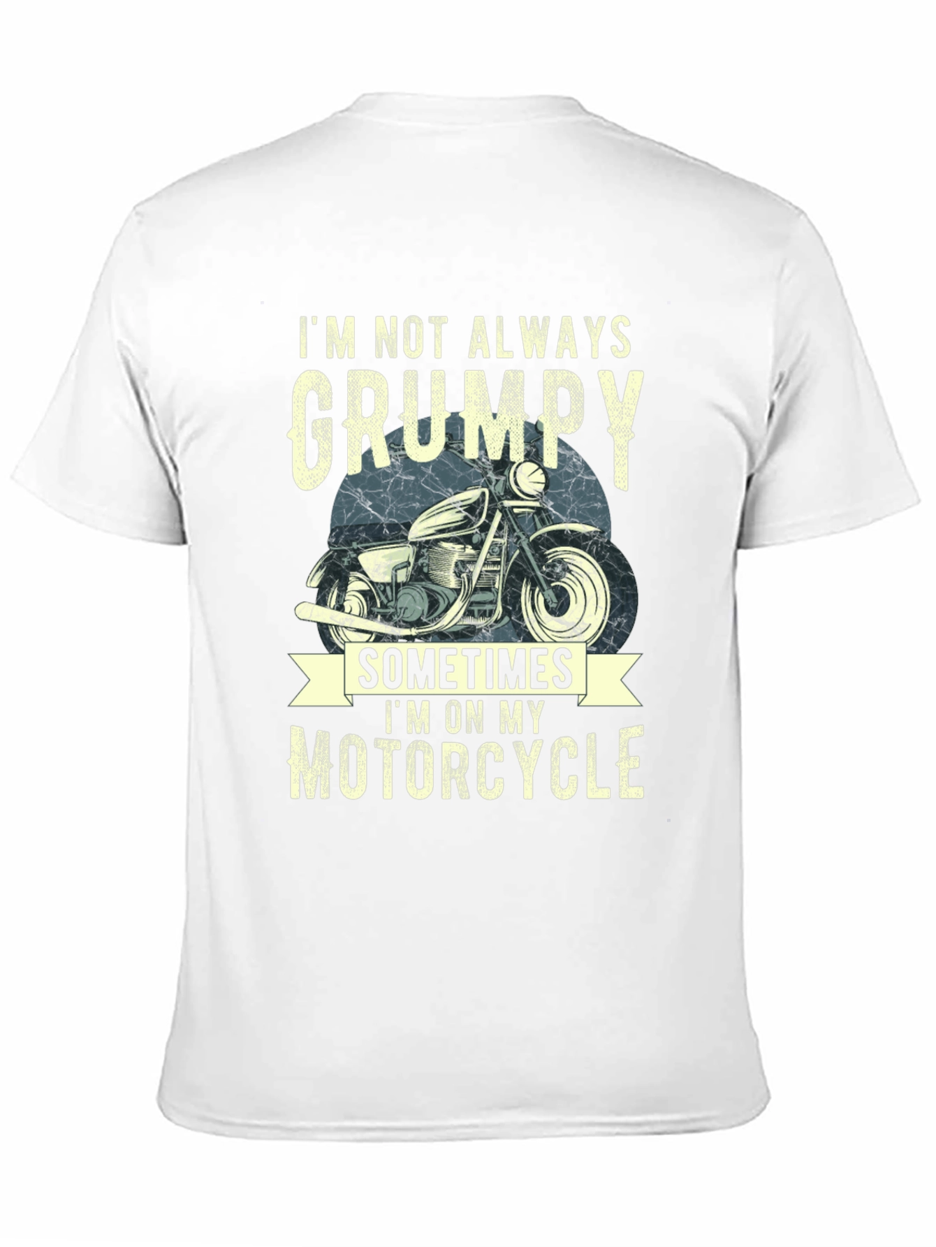 Black Grumpy Motorcycle T-Shirt - Funny Biker Tee view 11