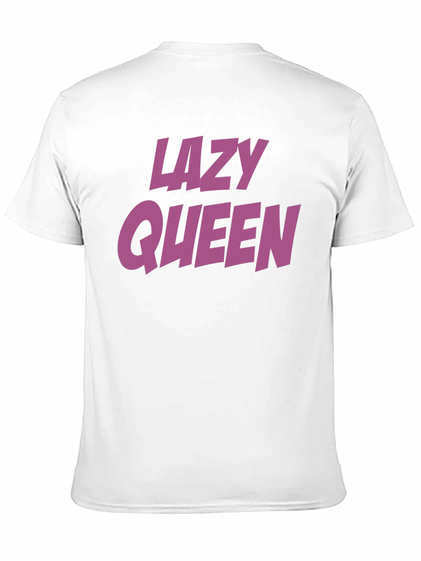 Black Lazy Queen Graphic T-Shirt - Casual Cotton Tee view 11