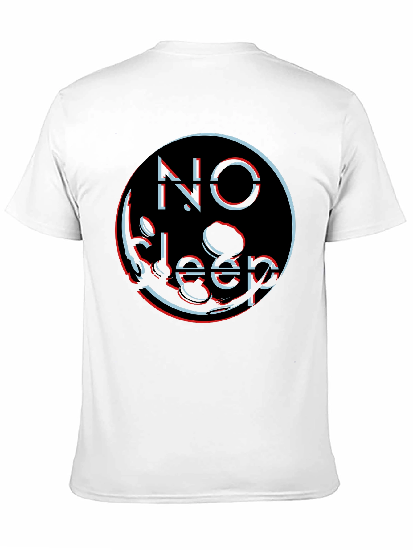 Black No Sleep Graphic Tee - Black Cotton Blend Shirt view 11