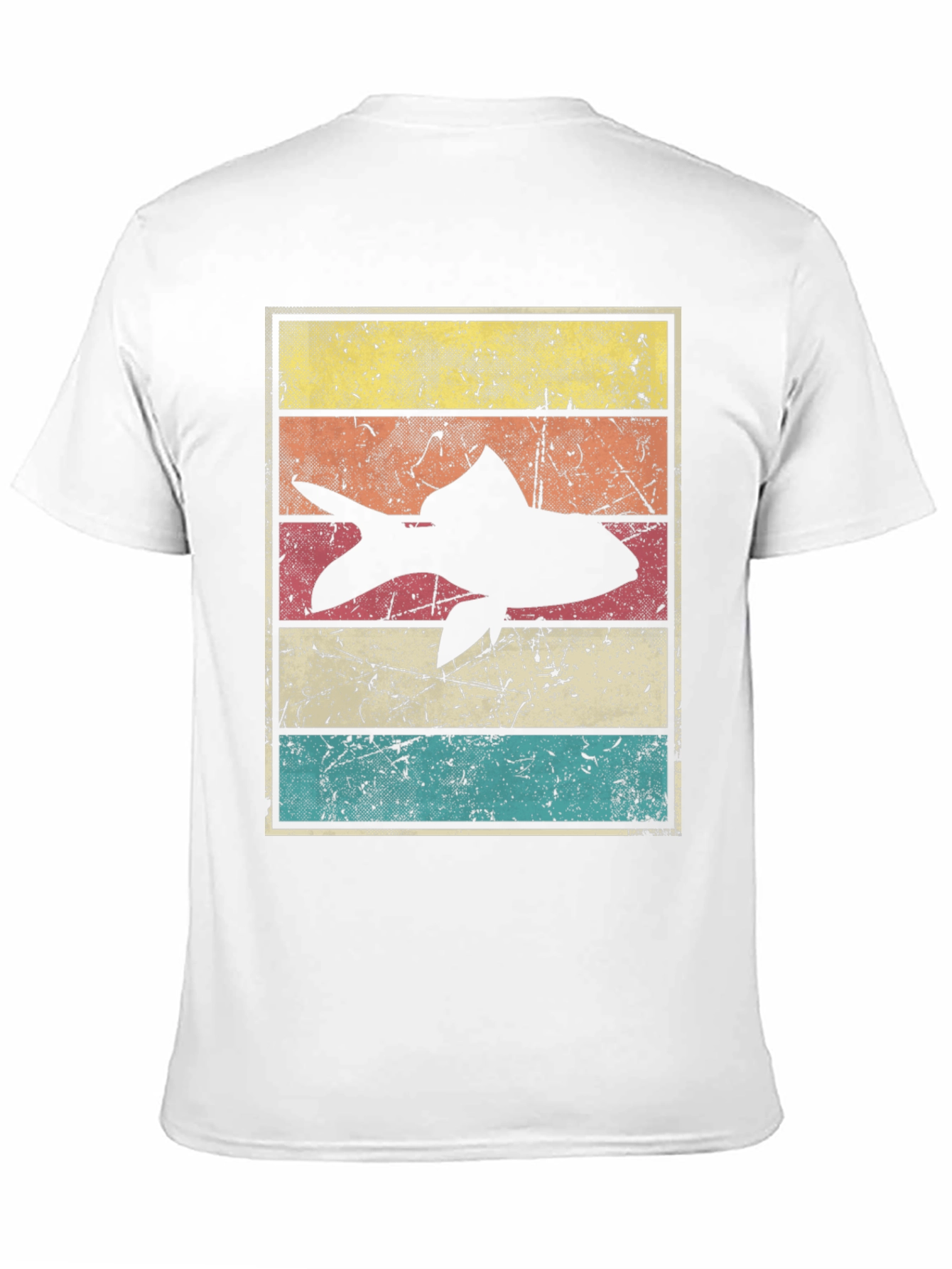 Black Retro Fish Graphic Tee - Vintage Style view 11