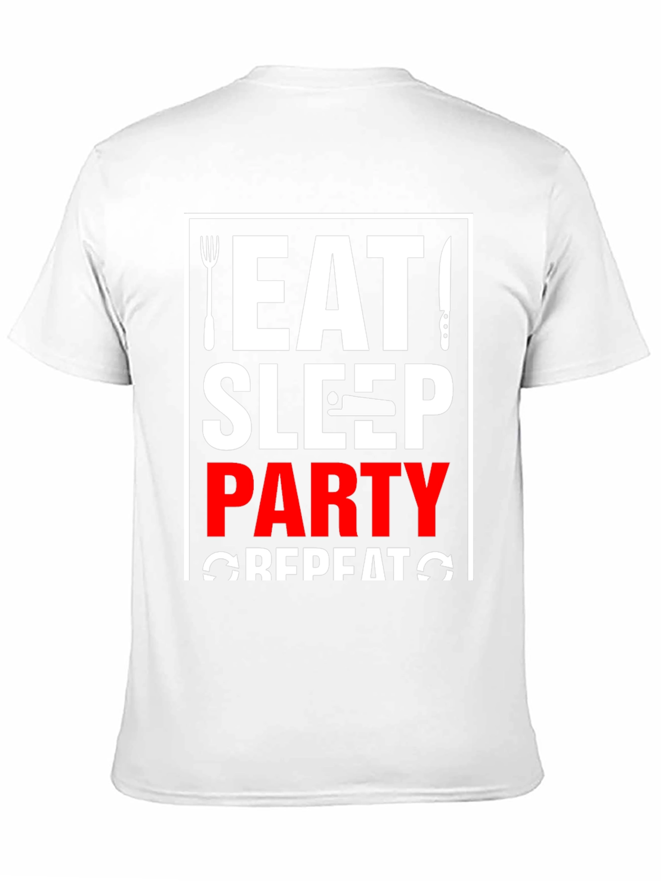 Eat Sleep Party Repeat T-Shirt - Black - 11