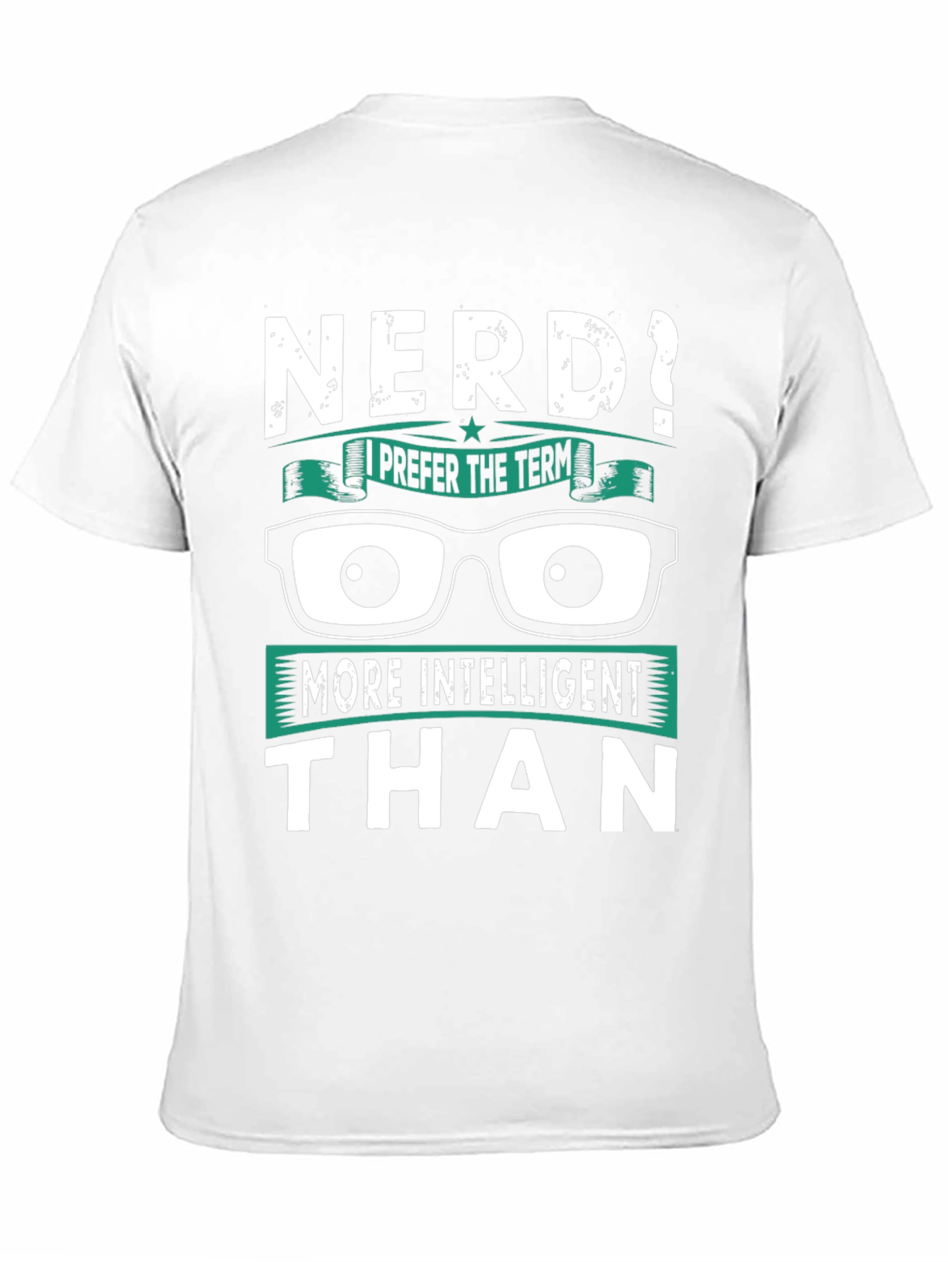 Black Nerd? Intelligent Humor T-Shirt view 11