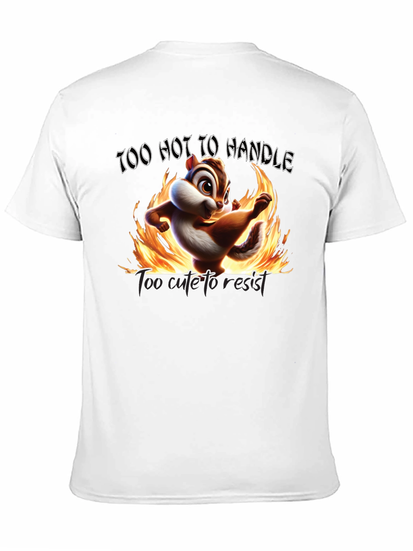 Black Too Hot To Handle Chipmunk Graphic Tee view 11