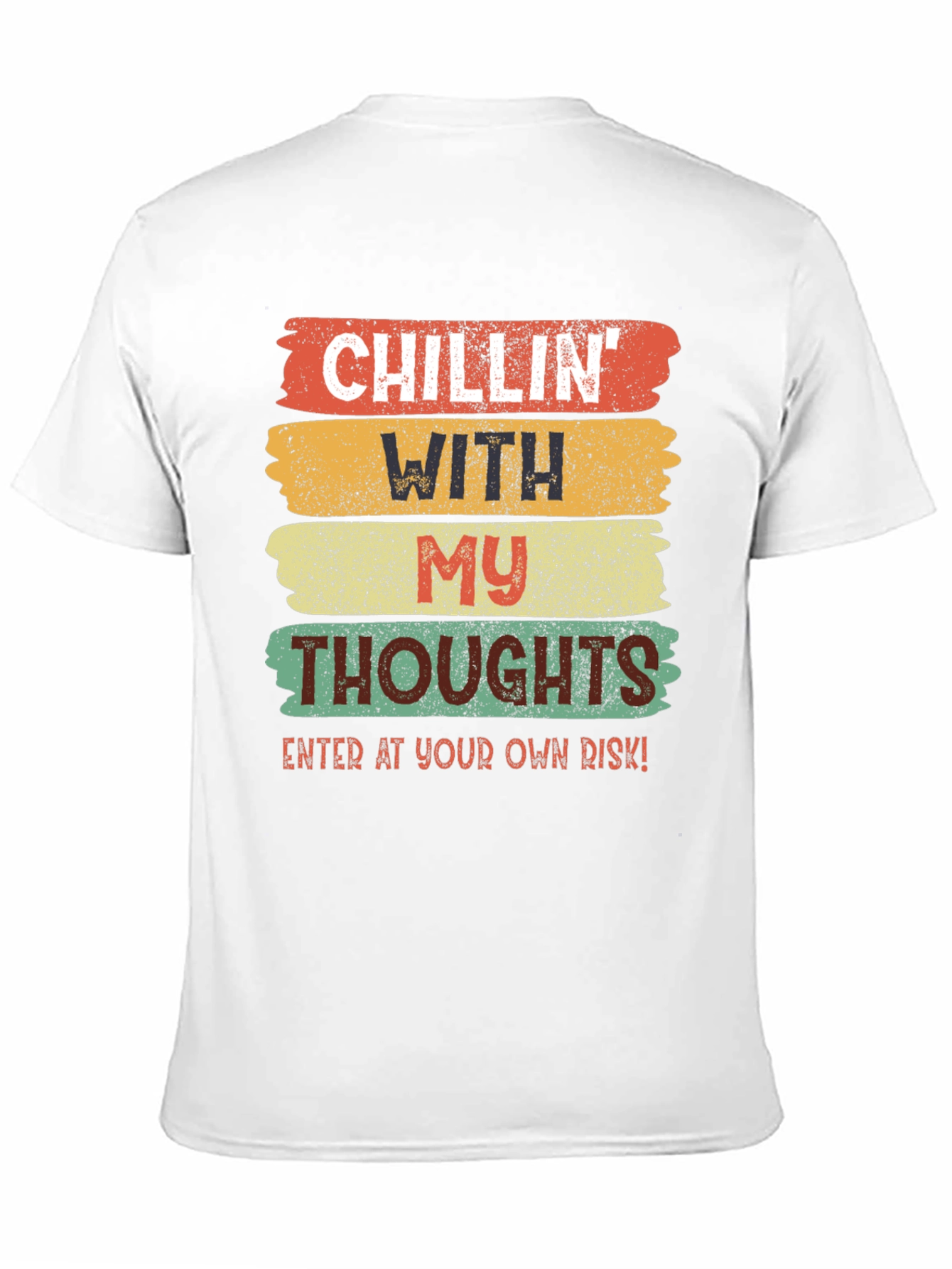 Black Chillin' With My Thoughts Graphic Tee view 11