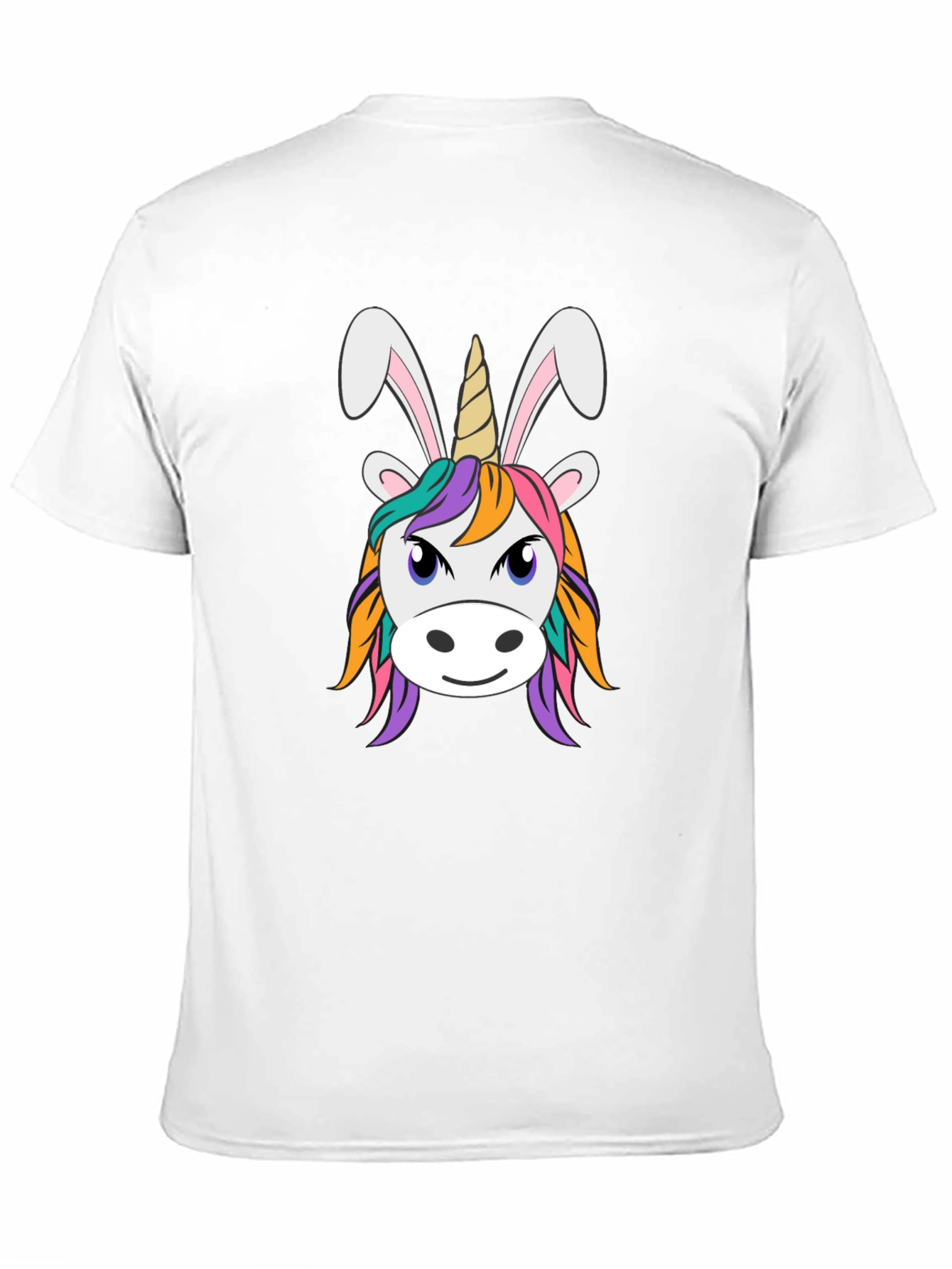 Black Unicorn Bunny T-Shirt - Fun Graphic Tee view 11