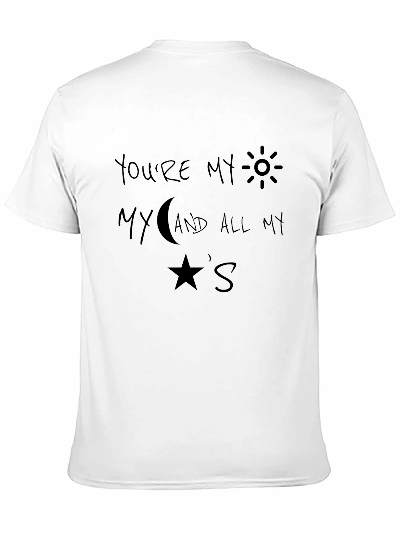 Black You're My Sun Moon Stars Graphic Tee - Black view 11