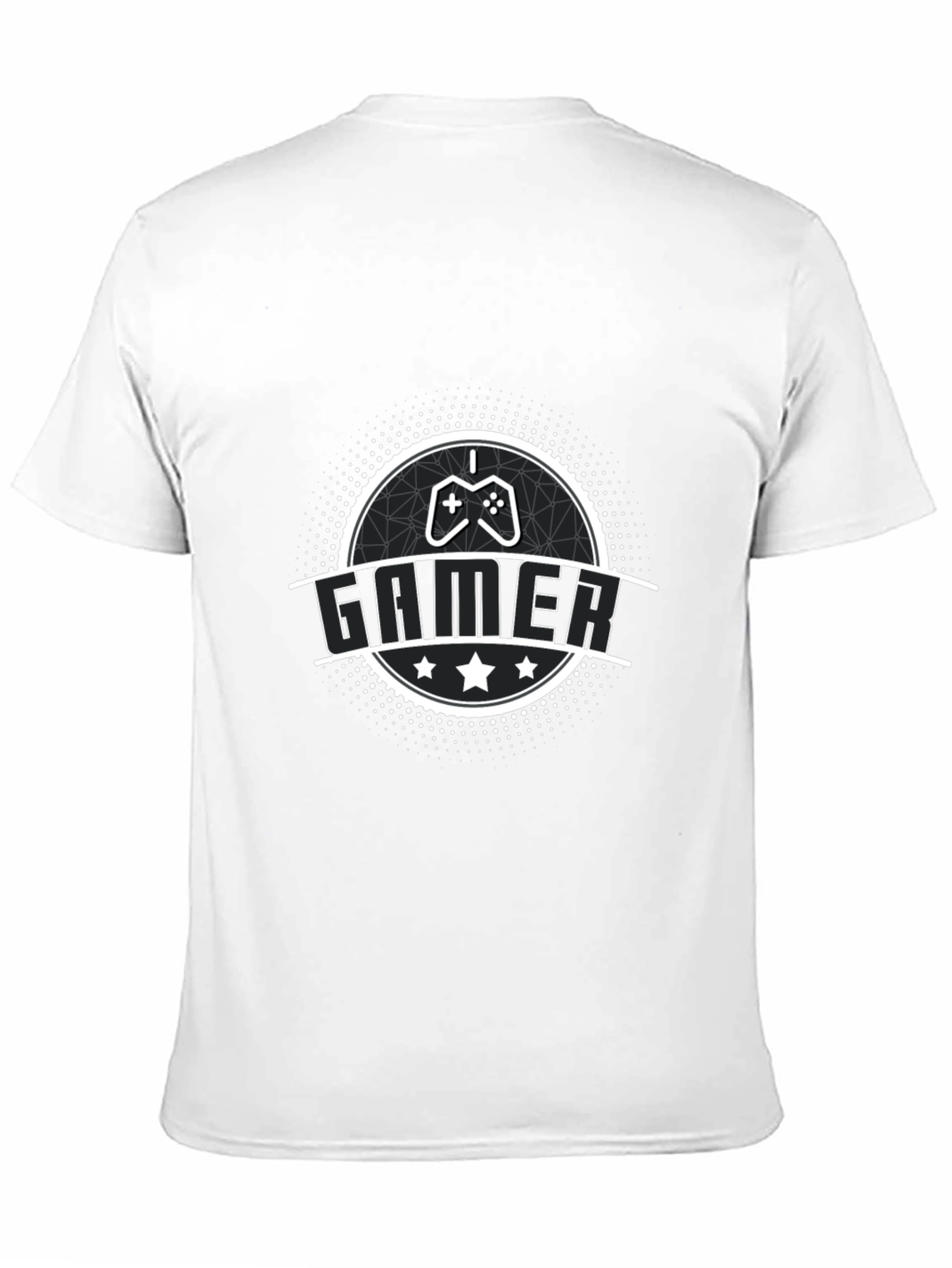 Black Gamer Graphic Tee - Black Cotton Blend view 11