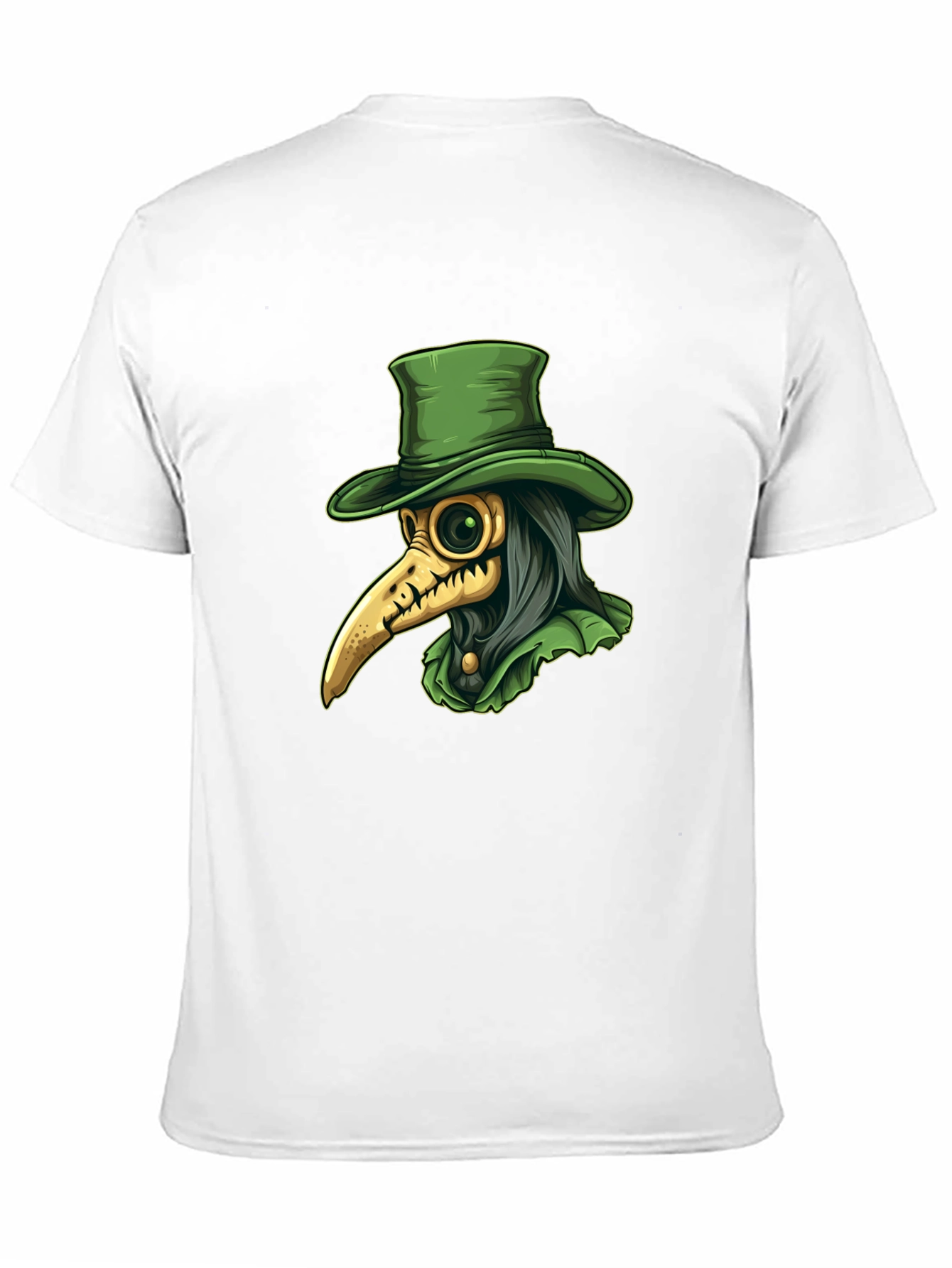 Black Plague Doctor Graphic Tee - Unique Gothic Fashion view 11