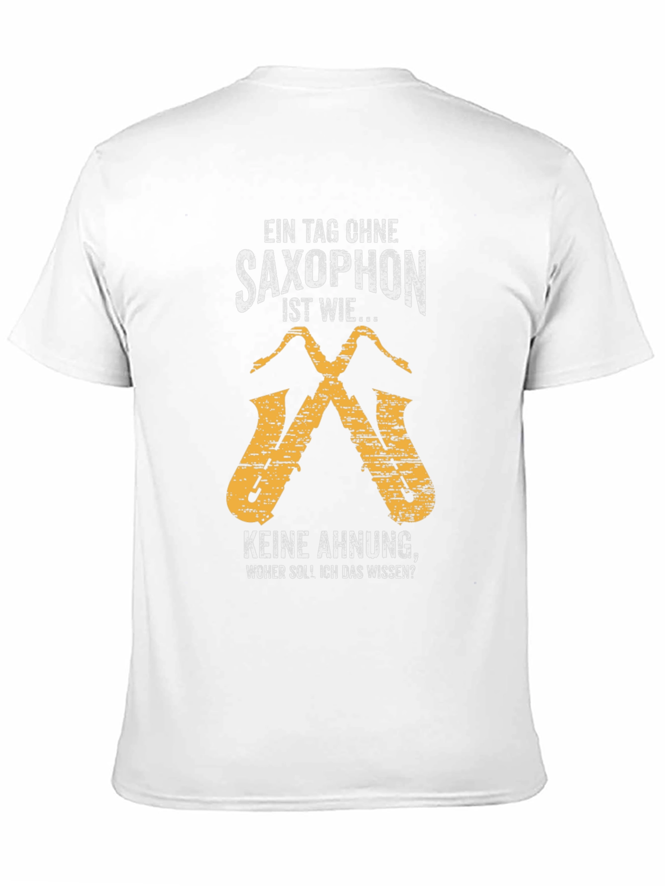 Black Saxophone T-Shirt - Funny Musician Tee view 11