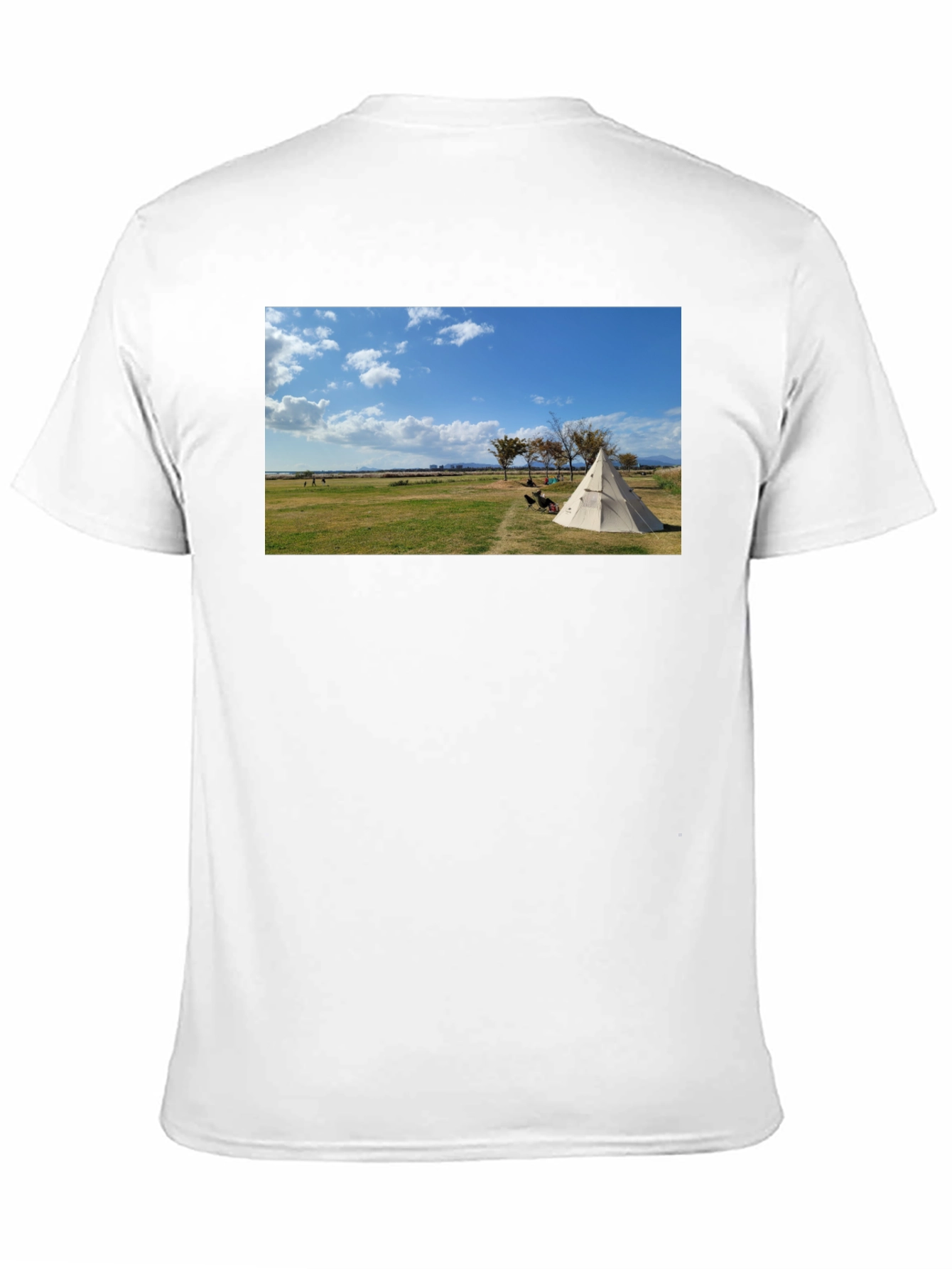 Nature Tee - Camping Design Black Cotton T-Shirt - 11