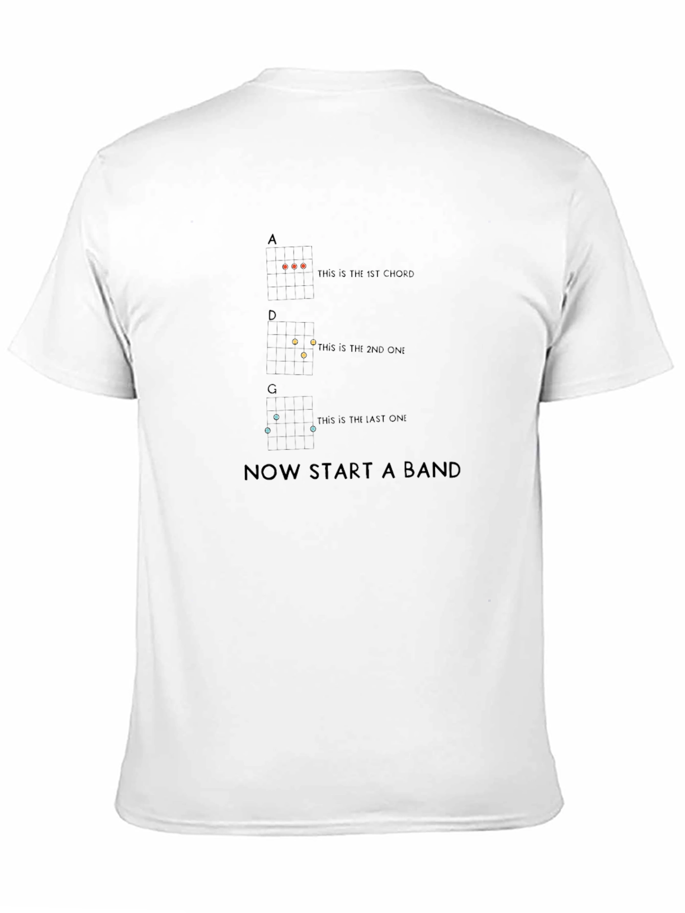Black Start a Band T-Shirt - Ukulele Chords view 11