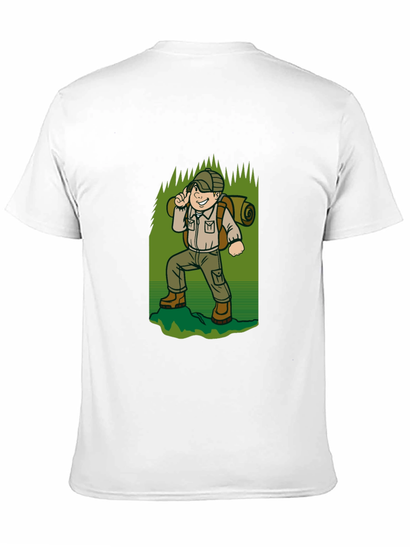 Black Hiking Adventure T-Shirt - Black Cotton Tee view 11