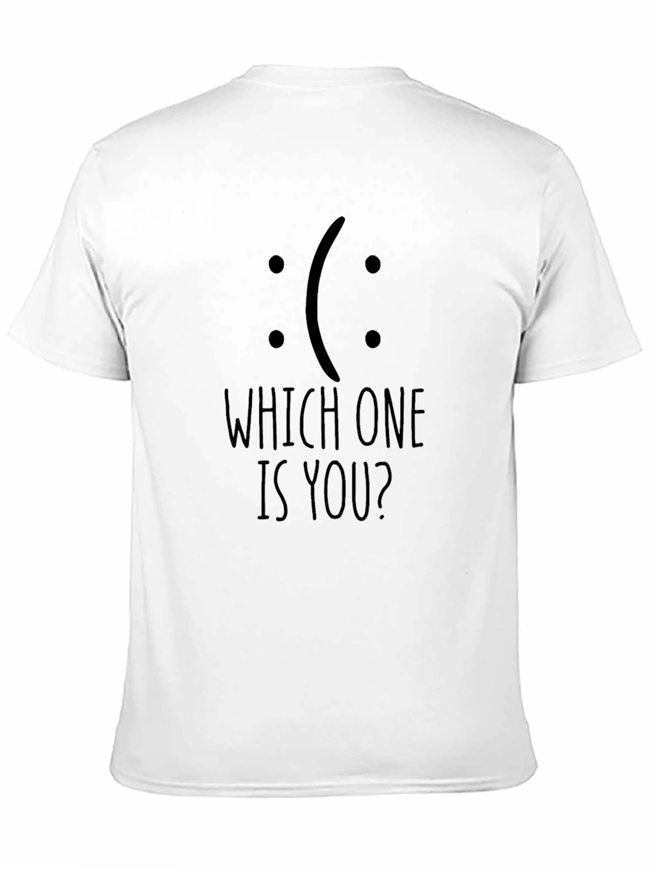 Black Which One Is You? Graphic Tee view 11