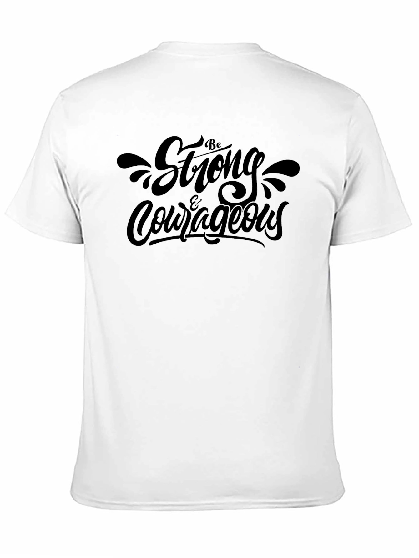 Black Be Strong & Courageous Black Tee view 11