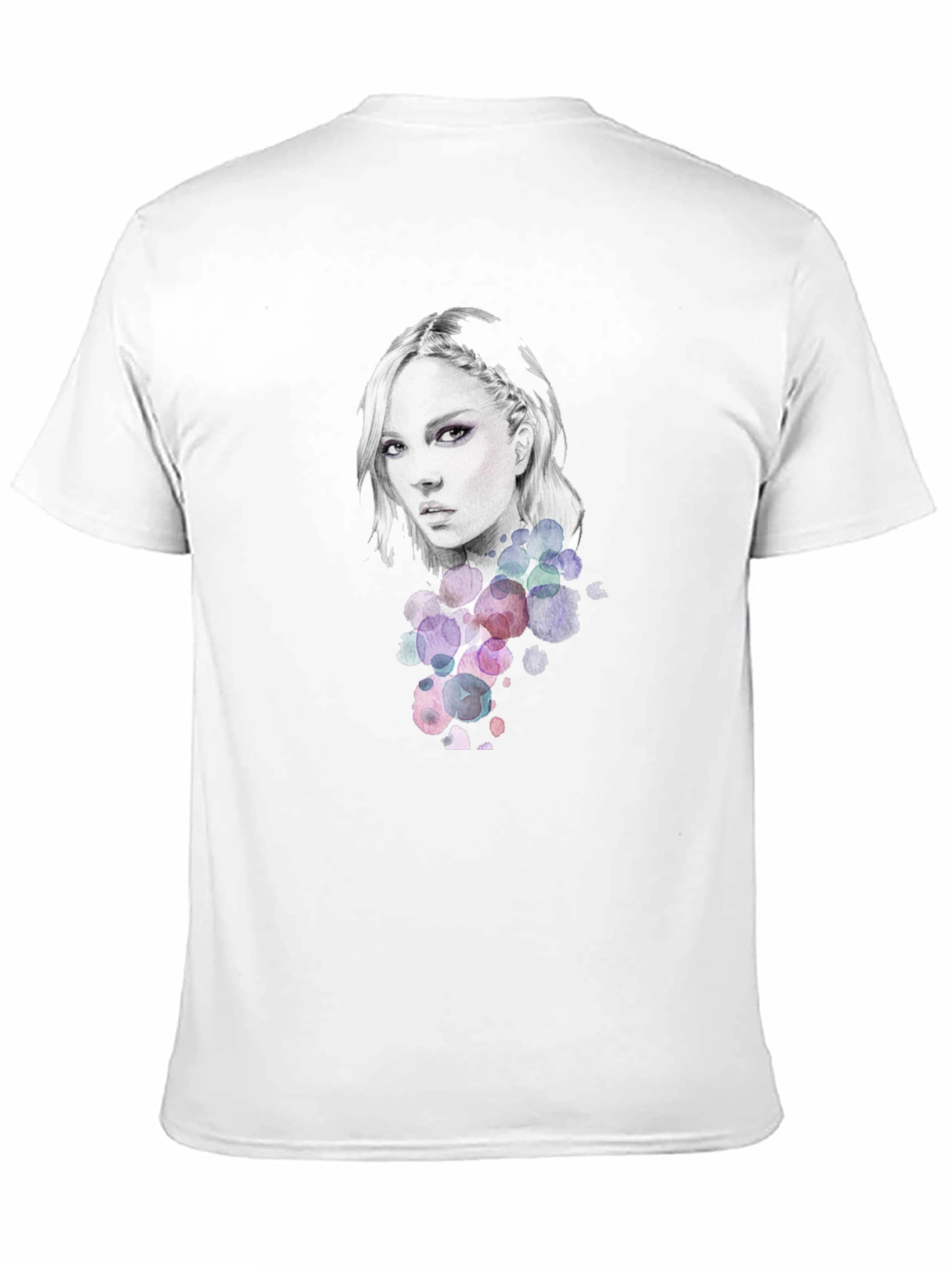 Black Woman Portrait Graphic Tee - Stylish Black T-Shirt view 11