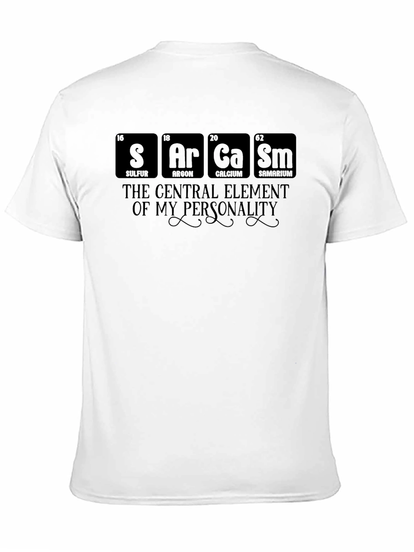 Black Sarcasm Element T-Shirt - Personality Statement view 11