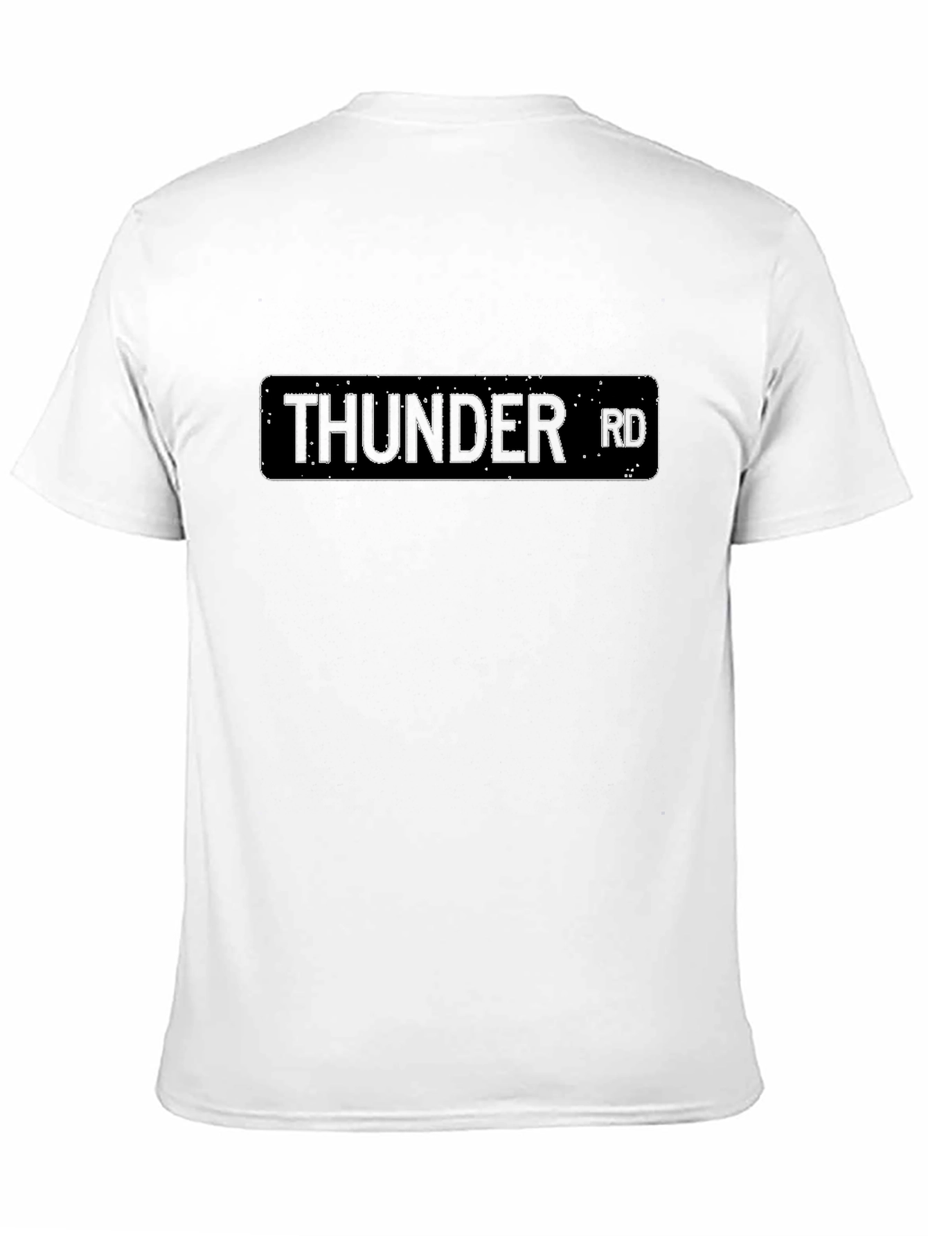 Black Thunder Road Tee - Classic Black Graphic T-Shirt view 11