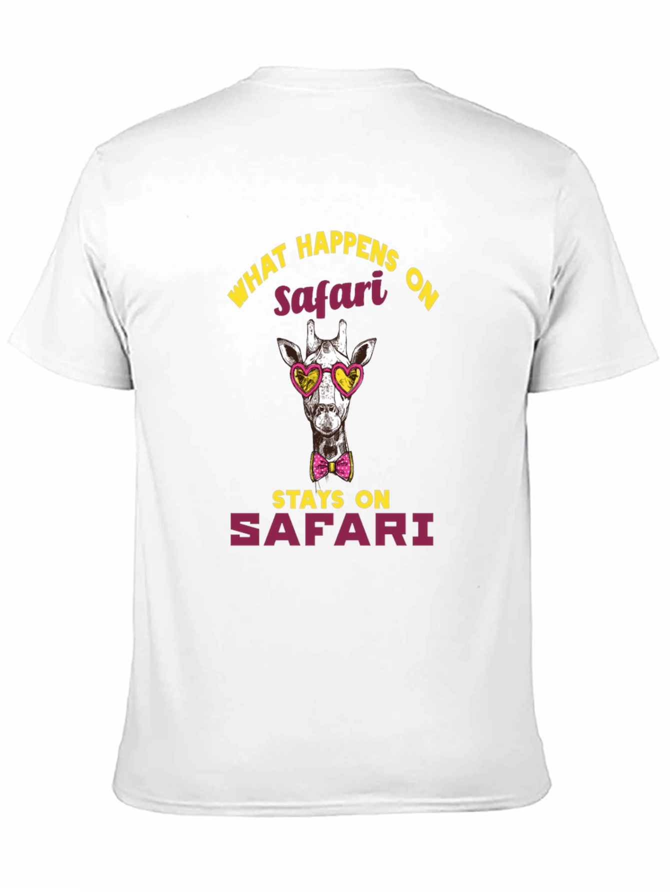 Black Safari Giraffe Graphic Tee view 11