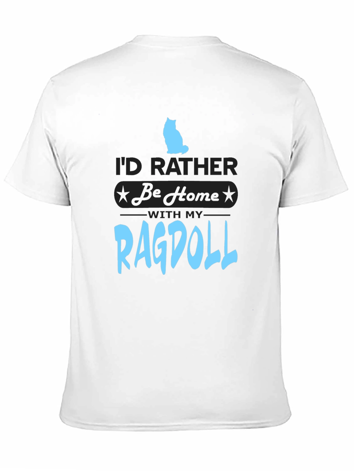 Black Ragdoll Cat Lover T-Shirt view 11