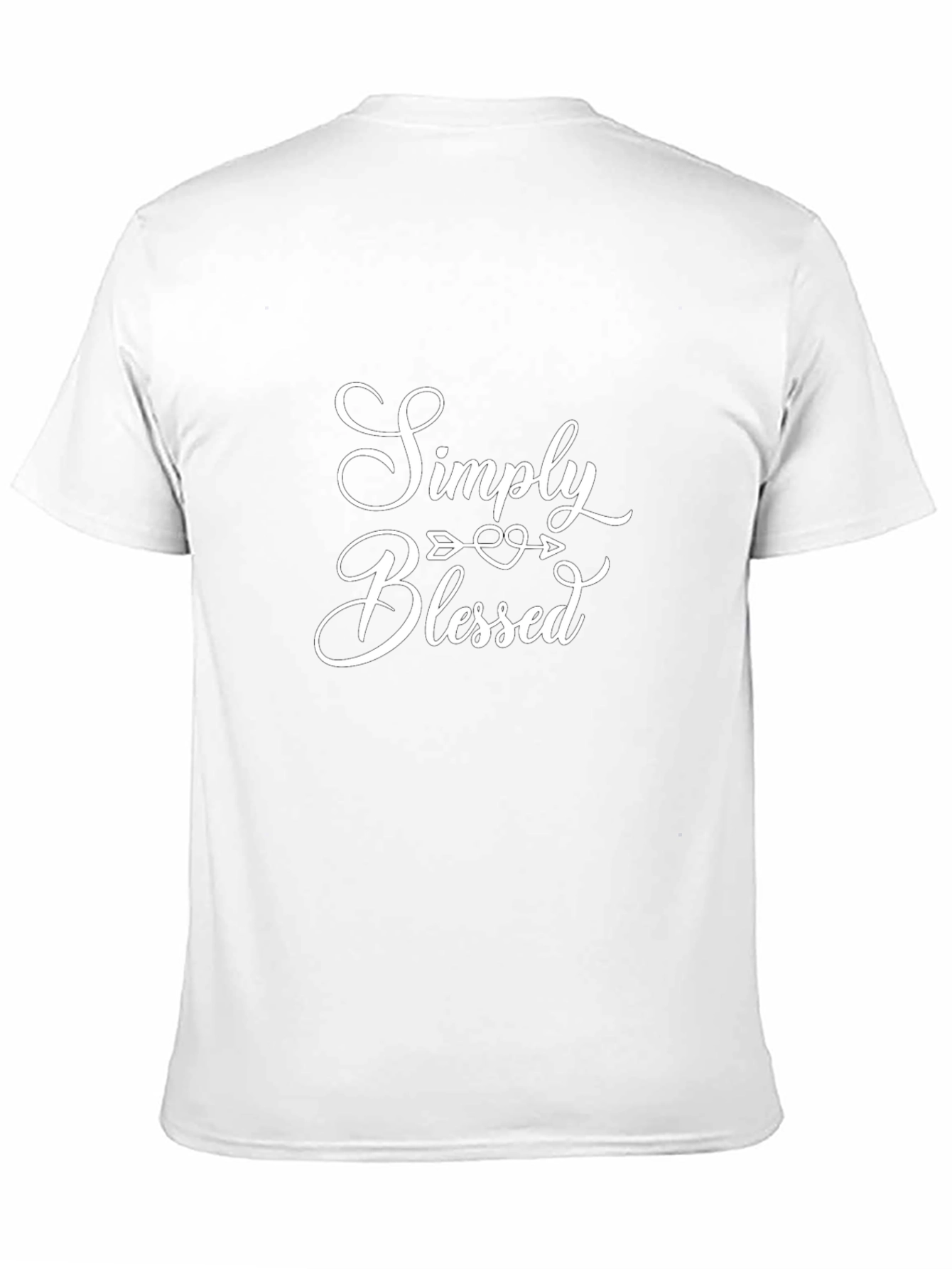 Black Simply Blessed Black Graphic Tee for Men view 11