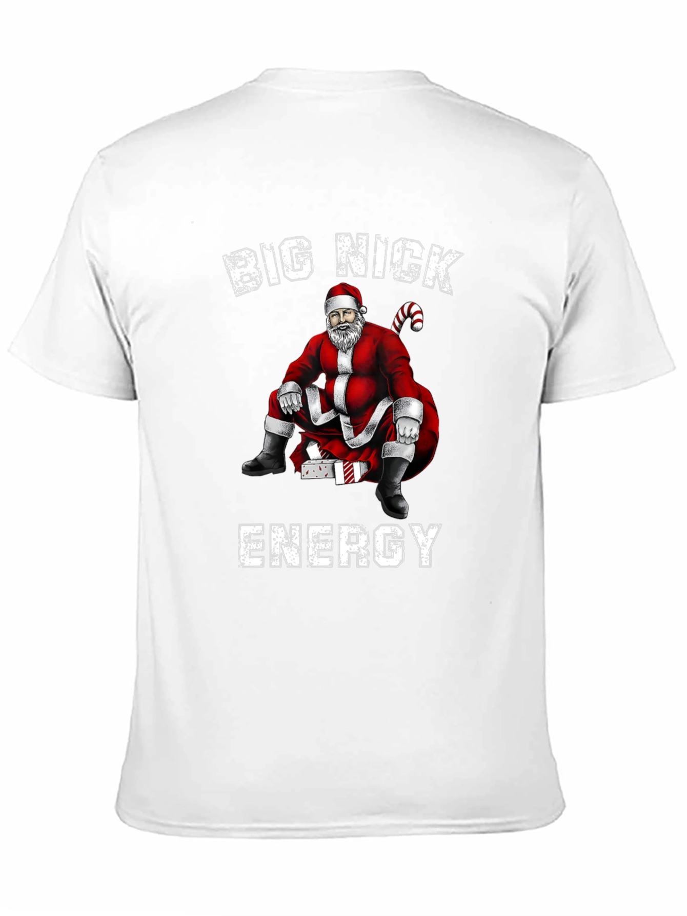 Black Big Nick Energy Santa Graphic T-Shirt view 11