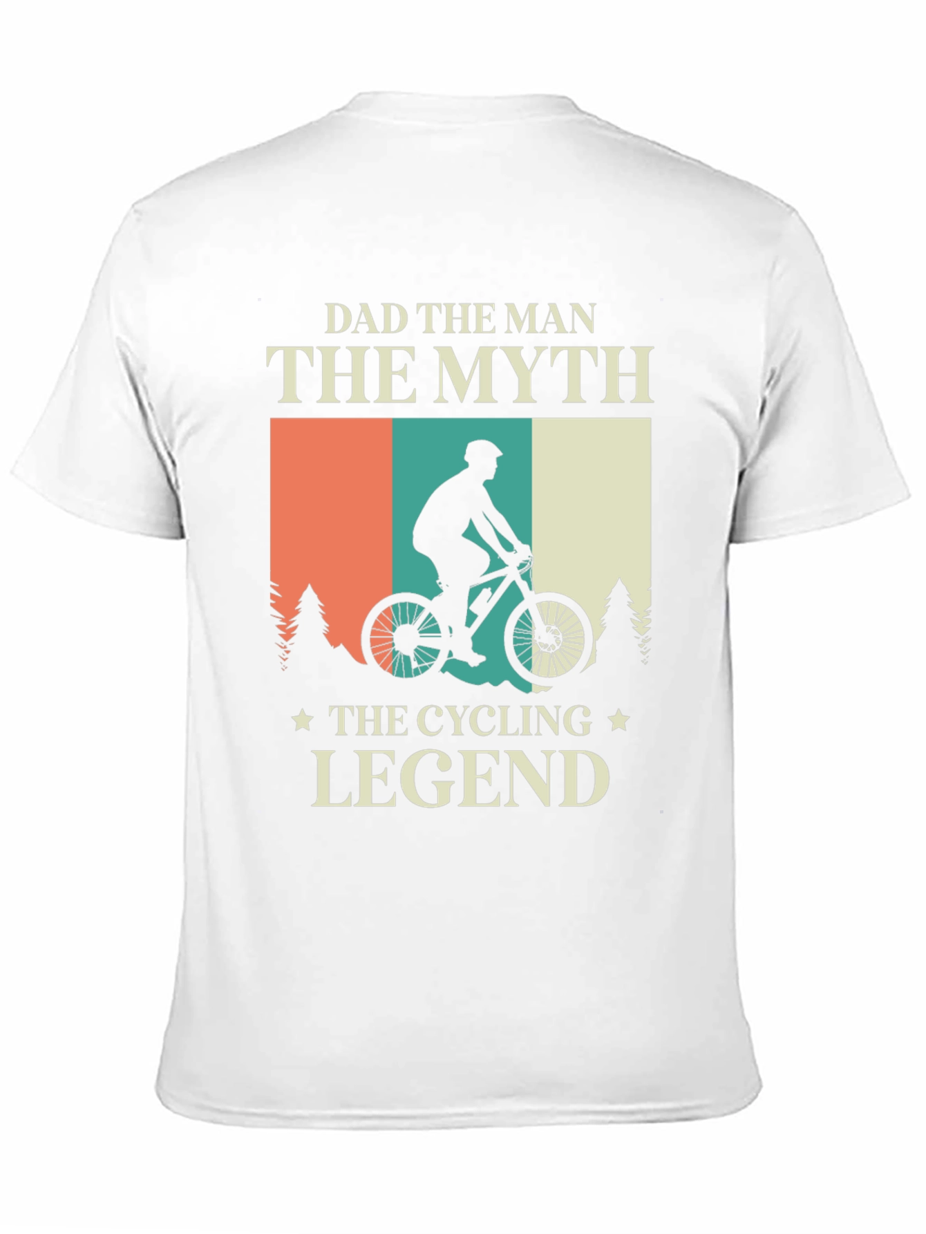 Black Dad The Man, Cycling Legend T-Shirt view 11